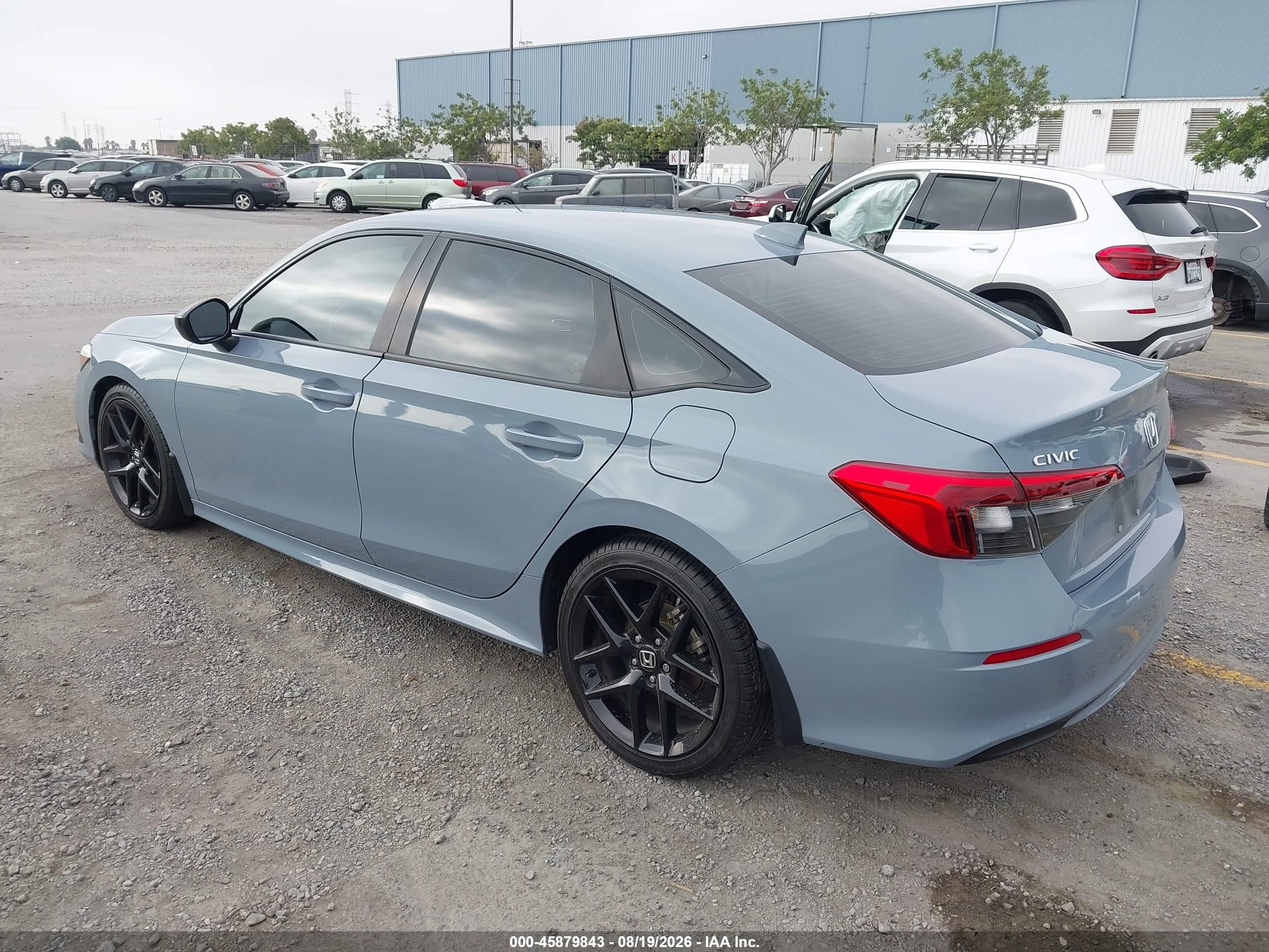 2023 Honda Civic Sport Light Blue vin: 2HGFE2F51PH507135