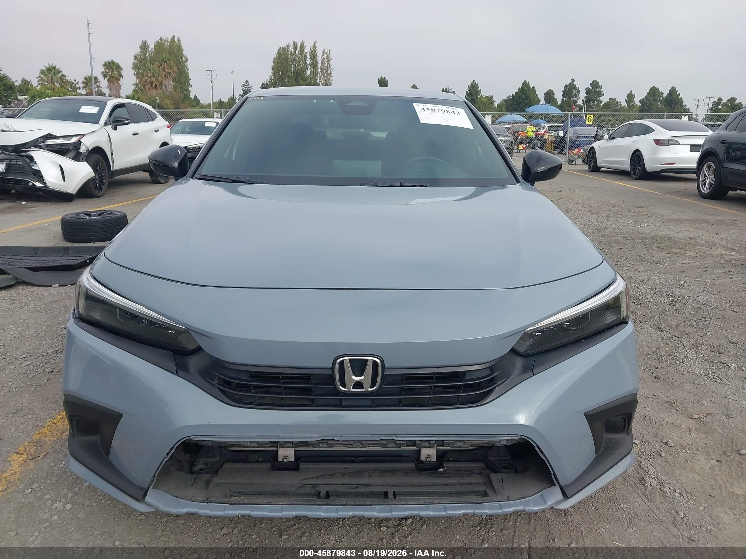 2023 Honda Civic Sport Light Blue vin: 2HGFE2F51PH507135