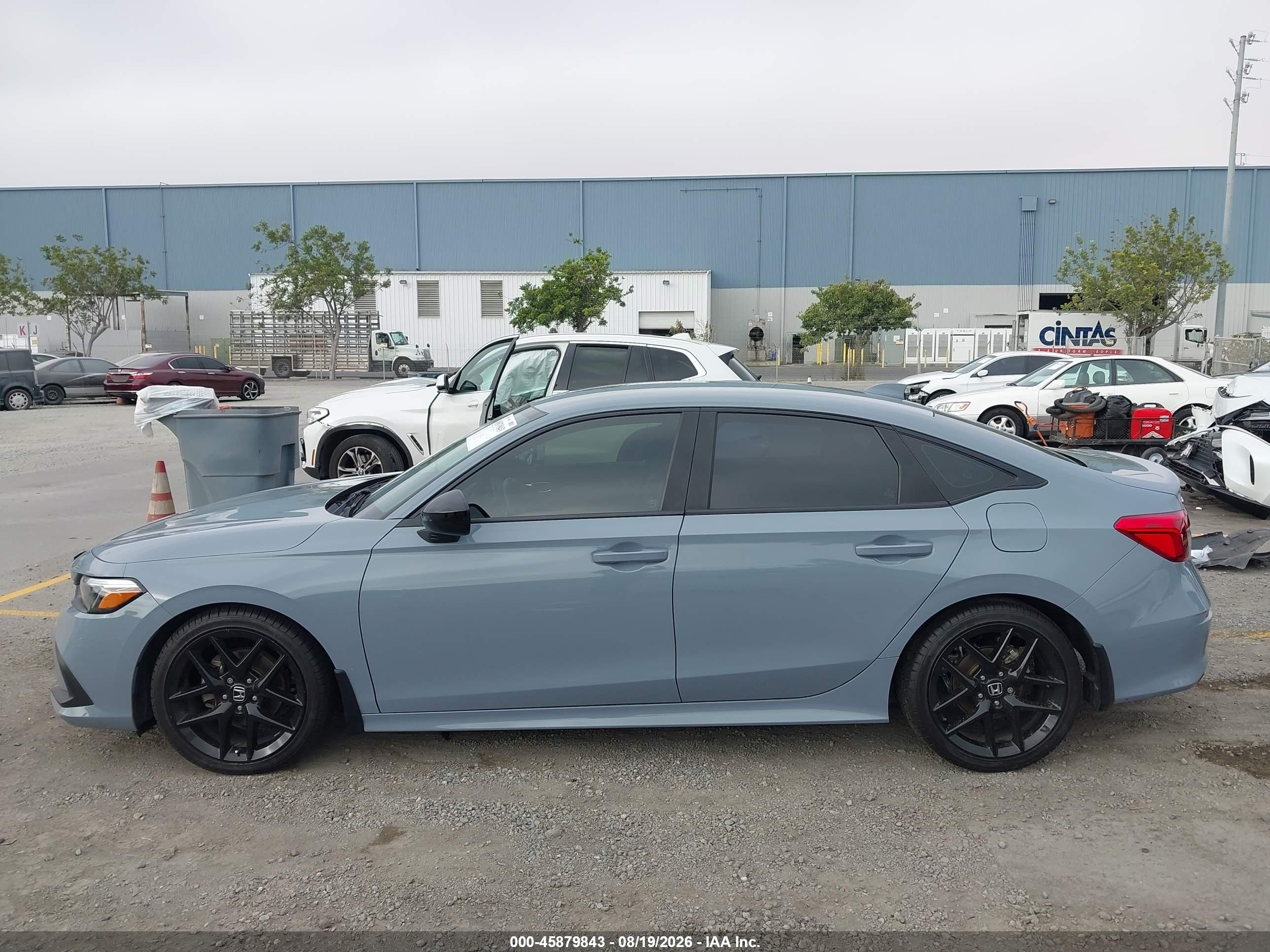 2023 Honda Civic Sport Light Blue vin: 2HGFE2F51PH507135