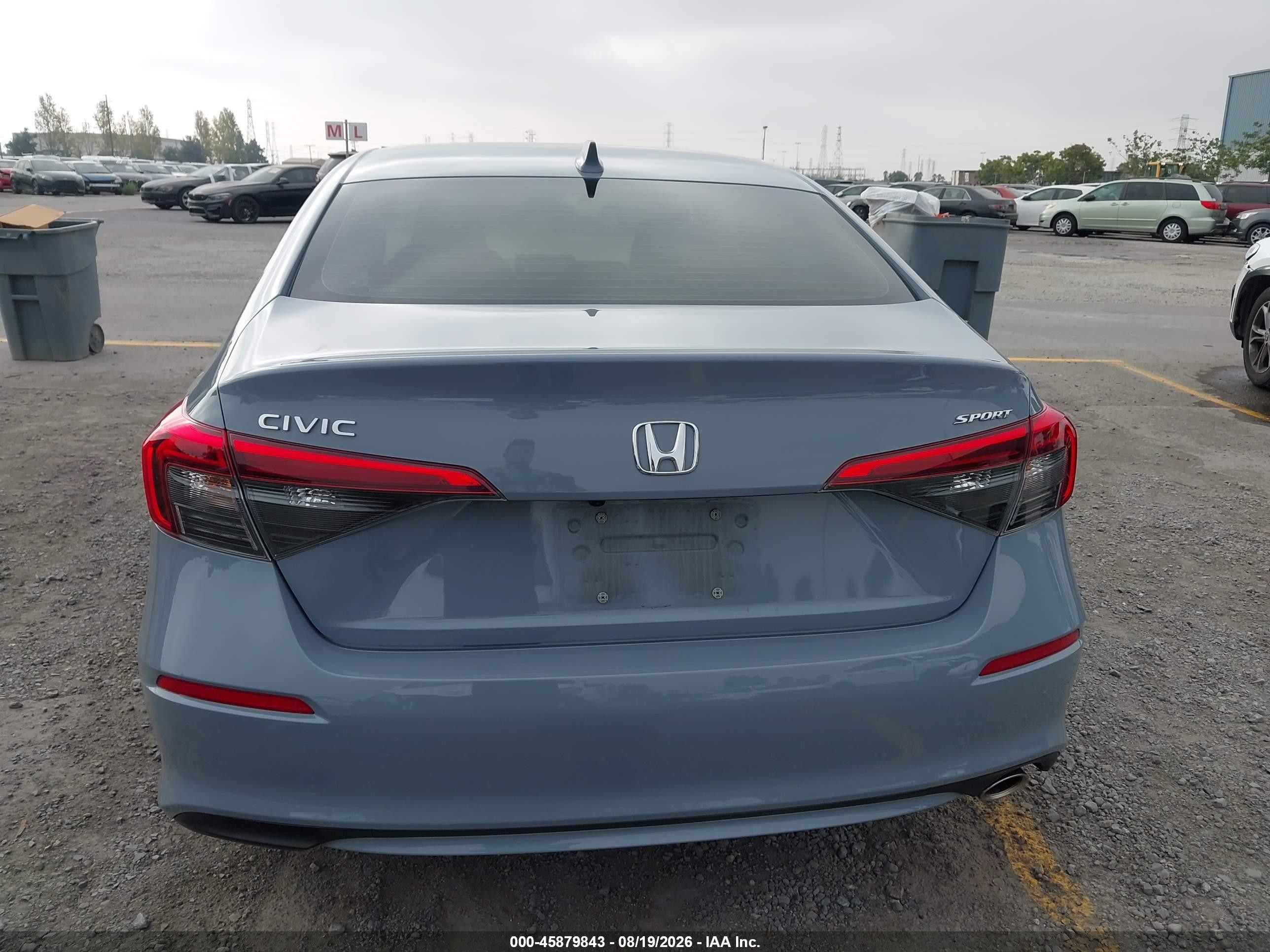 2023 Honda Civic Sport Light Blue vin: 2HGFE2F51PH507135