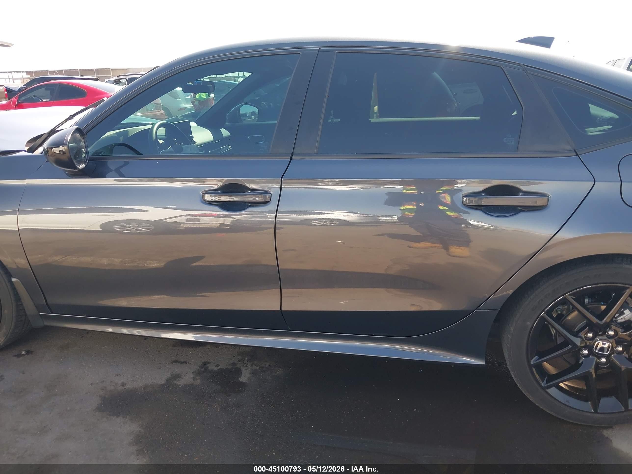 2023 Honda Civic Sport Серый vin: 2HGFE2F51PH515722