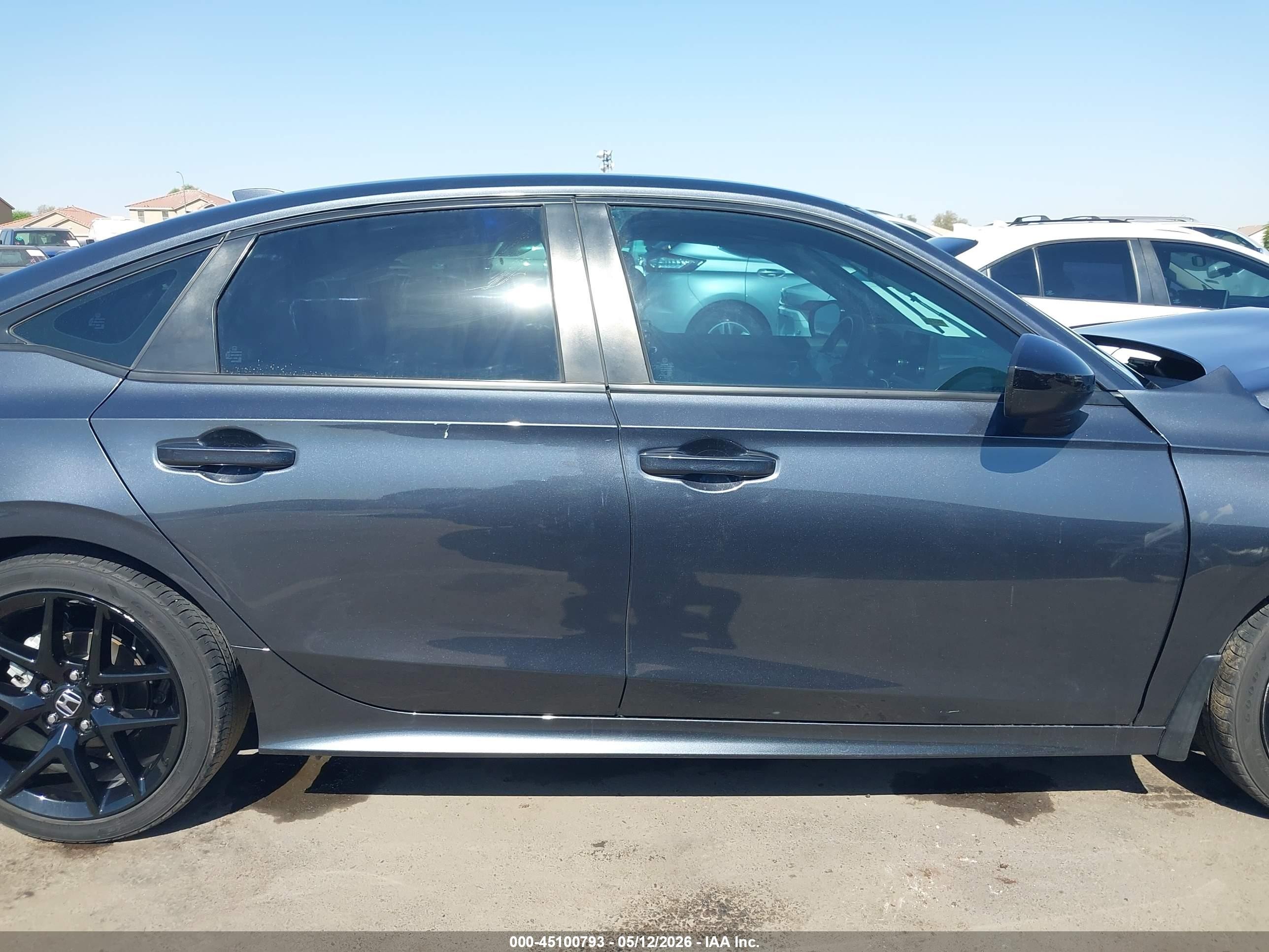 2023 Honda Civic Sport Серый vin: 2HGFE2F51PH515722