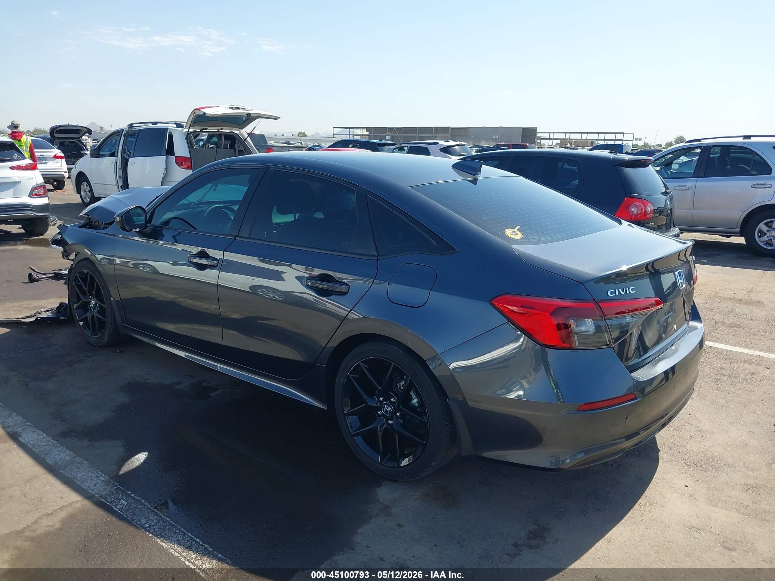 2023 Honda Civic Sport Серый vin: 2HGFE2F51PH515722