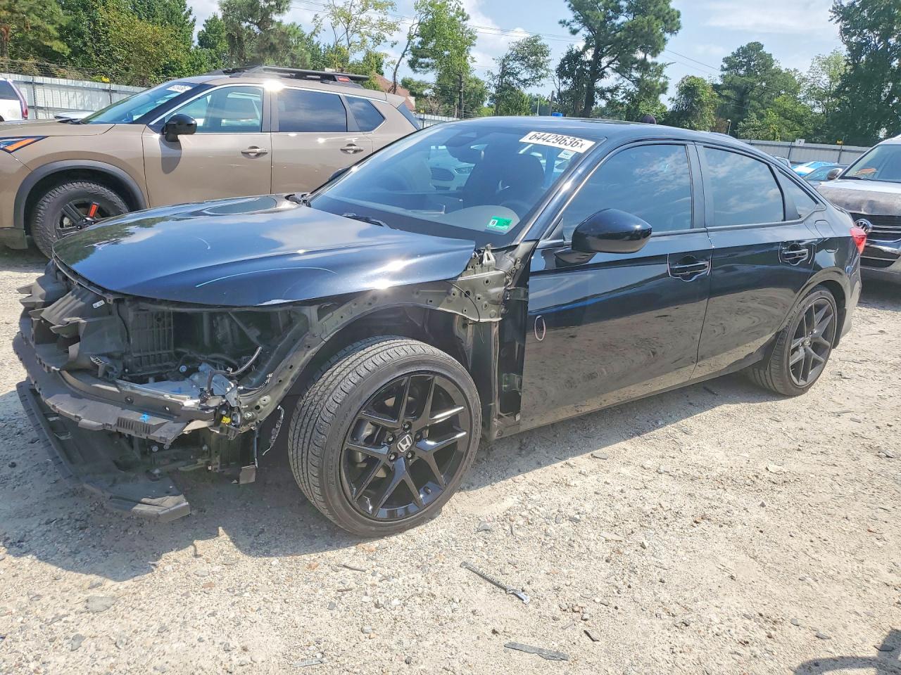 2023 Honda Civic Sport Black vin: 2HGFE2F51PH552267