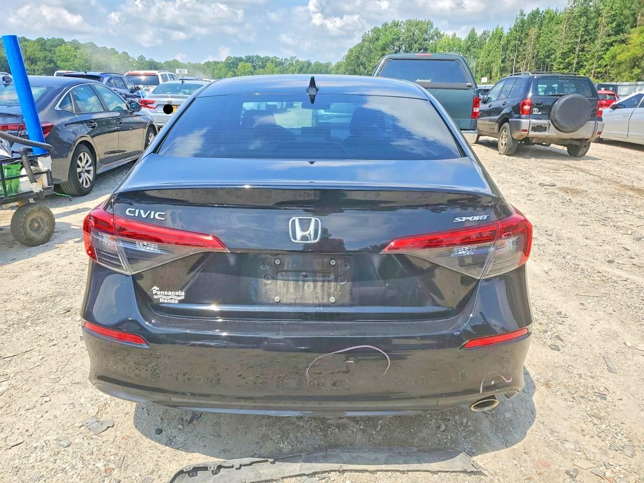 2023 Honda Civic Sport Black vin: 2HGFE2F51PH552267