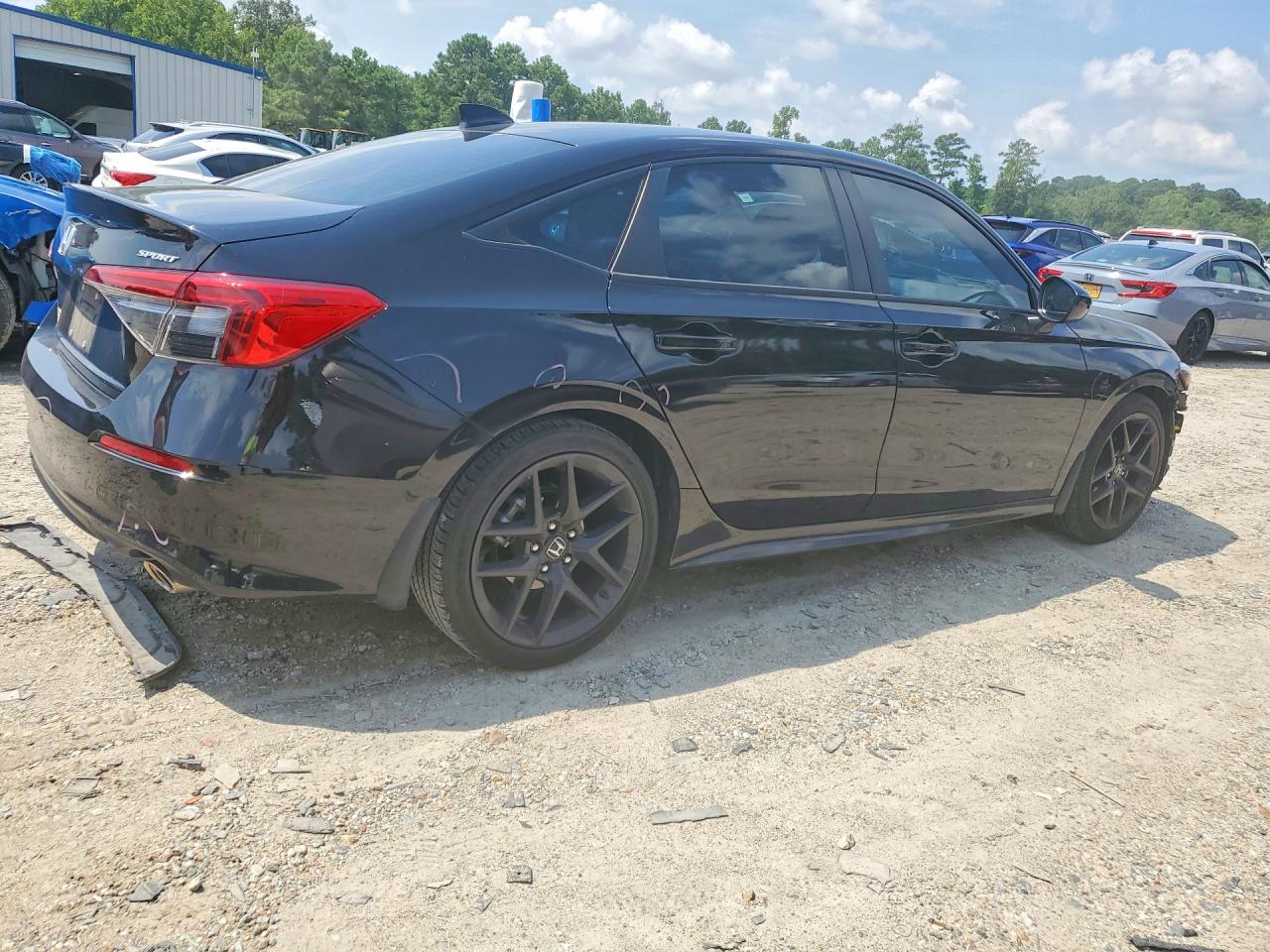 2023 Honda Civic Sport Black vin: 2HGFE2F51PH552267