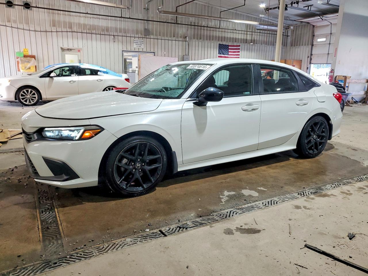 2023 Honda Civic Sport White vin: 2HGFE2F51PH554620