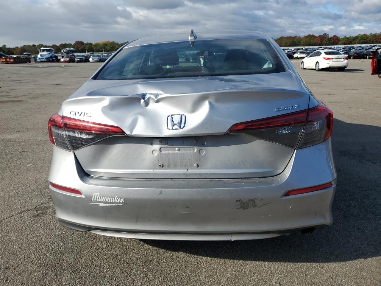 2024 Honda Civic Sport Silver vin: 2HGFE2F51RH523385
