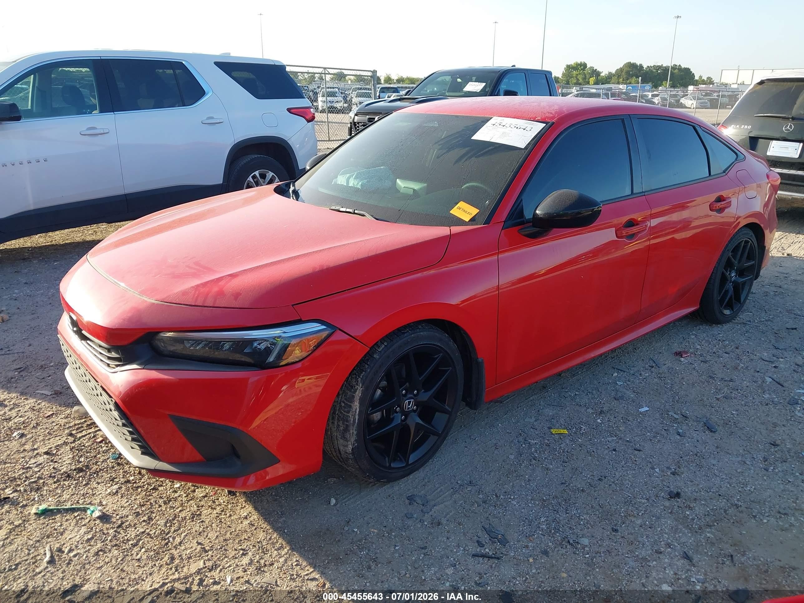 2024 Honda Civic Sport Red vin: 2HGFE2F51RH555740