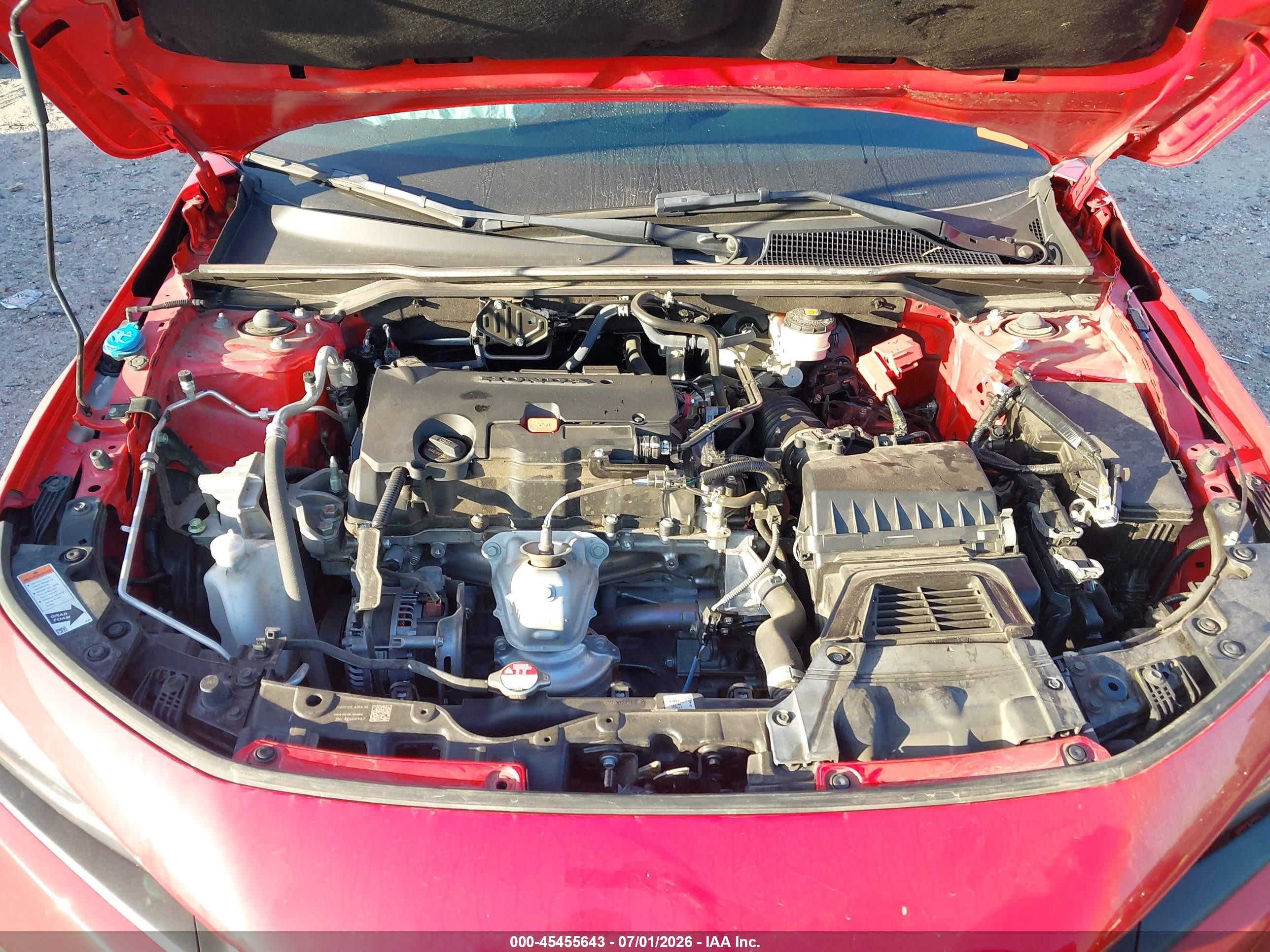 2024 Honda Civic Sport Red vin: 2HGFE2F51RH555740