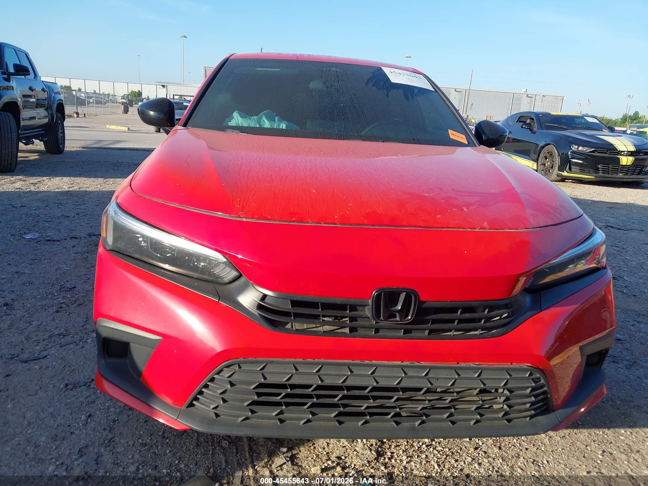 2024 Honda Civic Sport Red vin: 2HGFE2F51RH555740