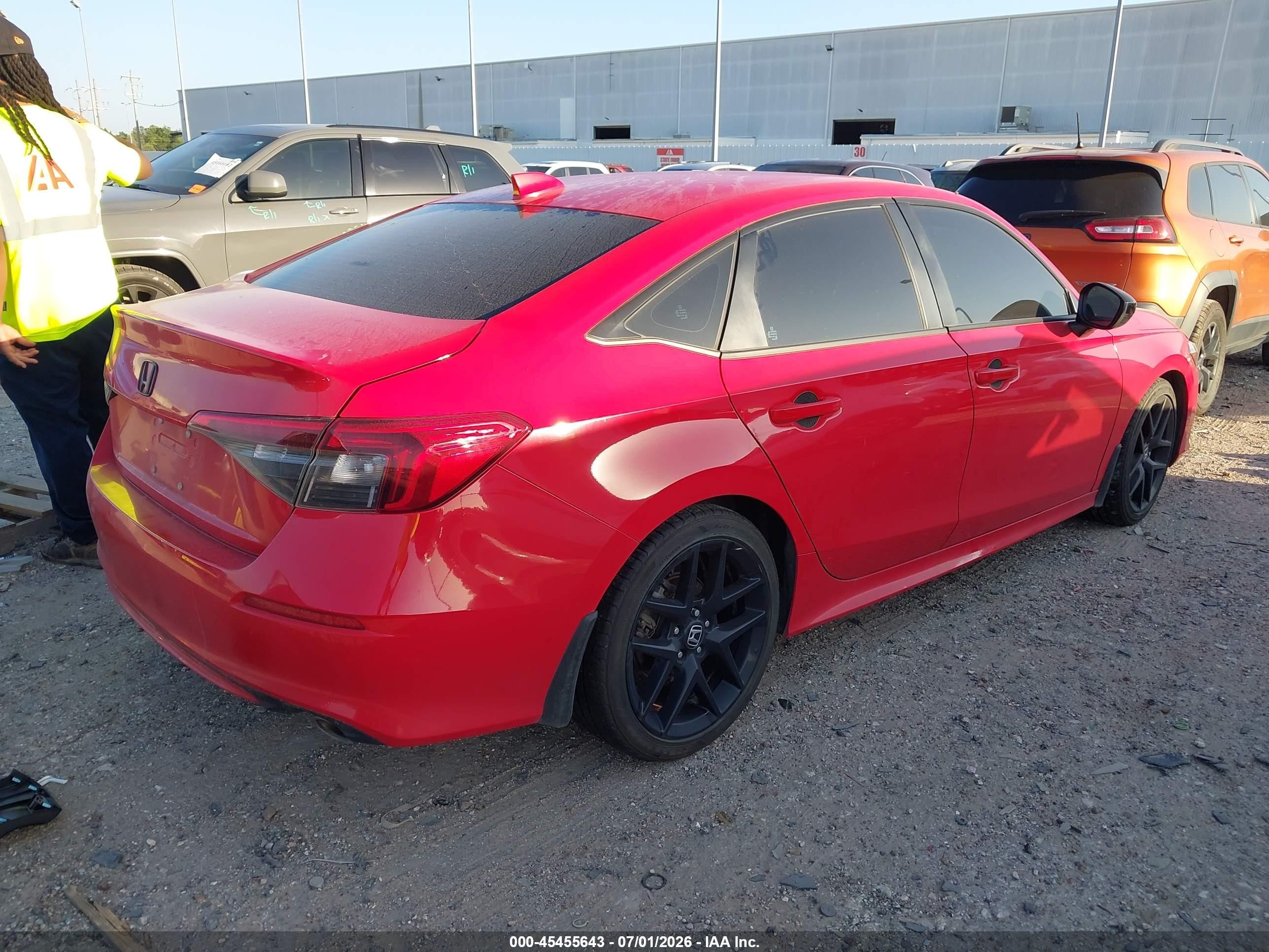 2024 Honda Civic Sport Red vin: 2HGFE2F51RH555740