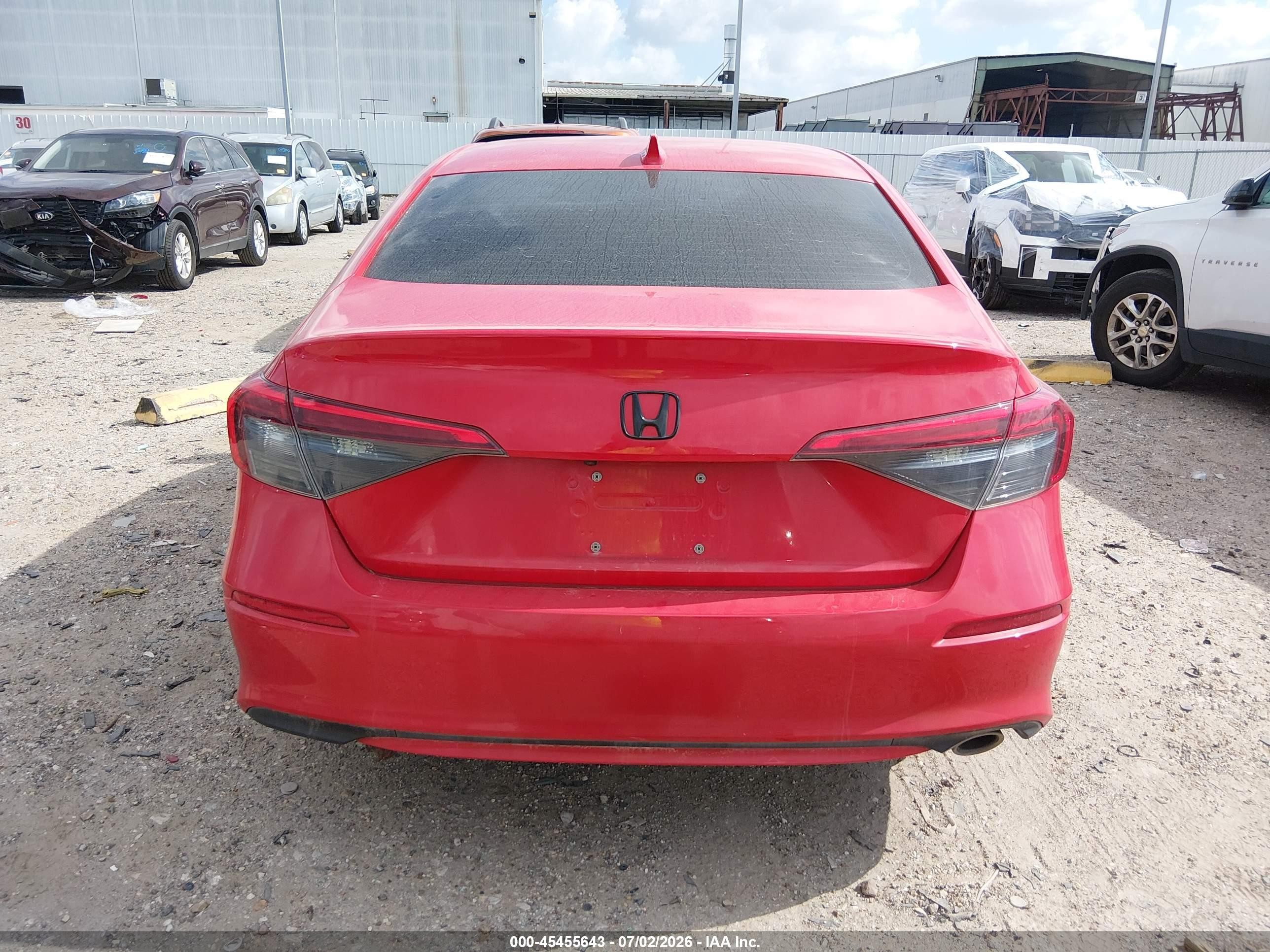 2024 Honda Civic Sport Red vin: 2HGFE2F51RH555740