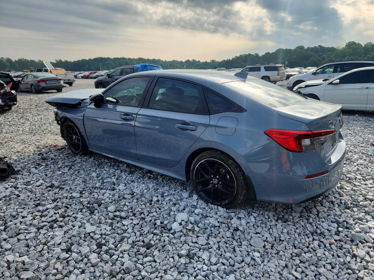 2024 Honda Civic Sport Blue vin: 2HGFE2F51RH585613