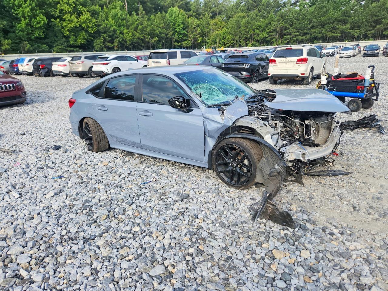2024 Honda Civic Sport Blue vin: 2HGFE2F51RH585613