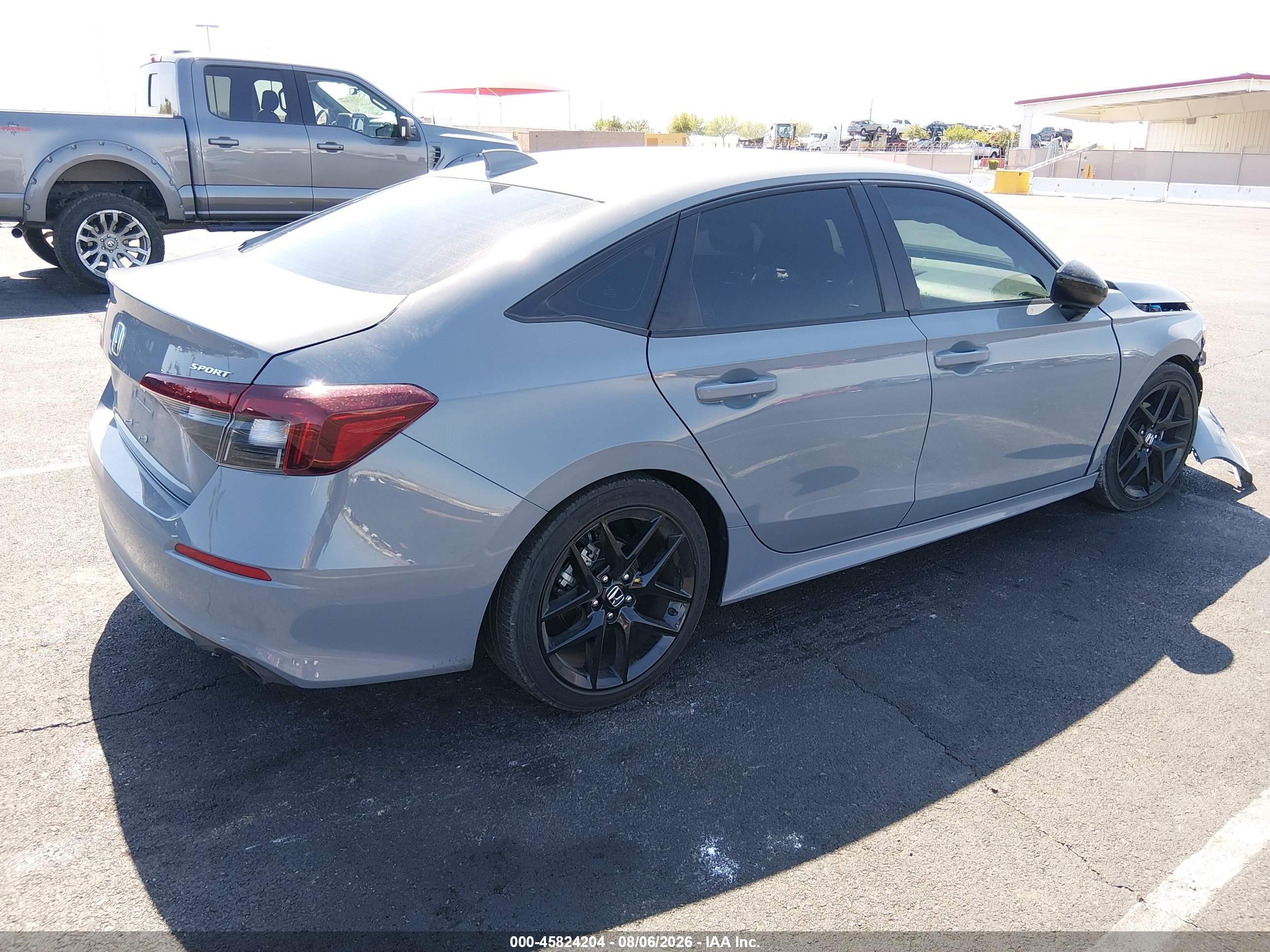2025 Honda Civic Sport Gray vin: 2HGFE2F51SH549586