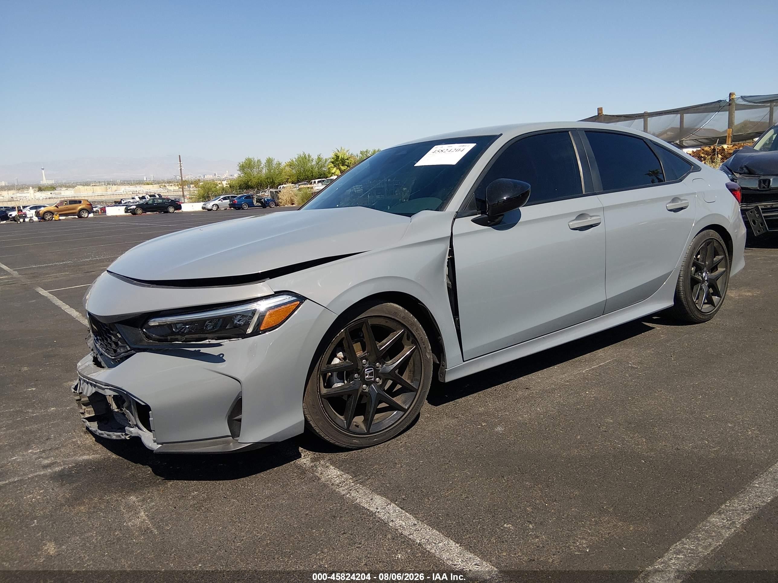 2025 Honda Civic Sport Gray vin: 2HGFE2F51SH549586