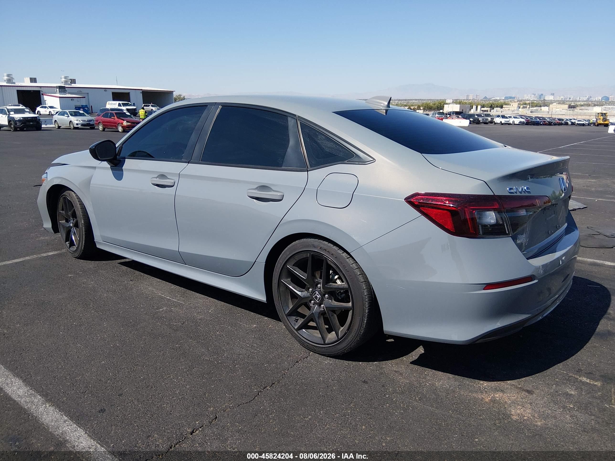 2025 Honda Civic Sport Gray vin: 2HGFE2F51SH549586