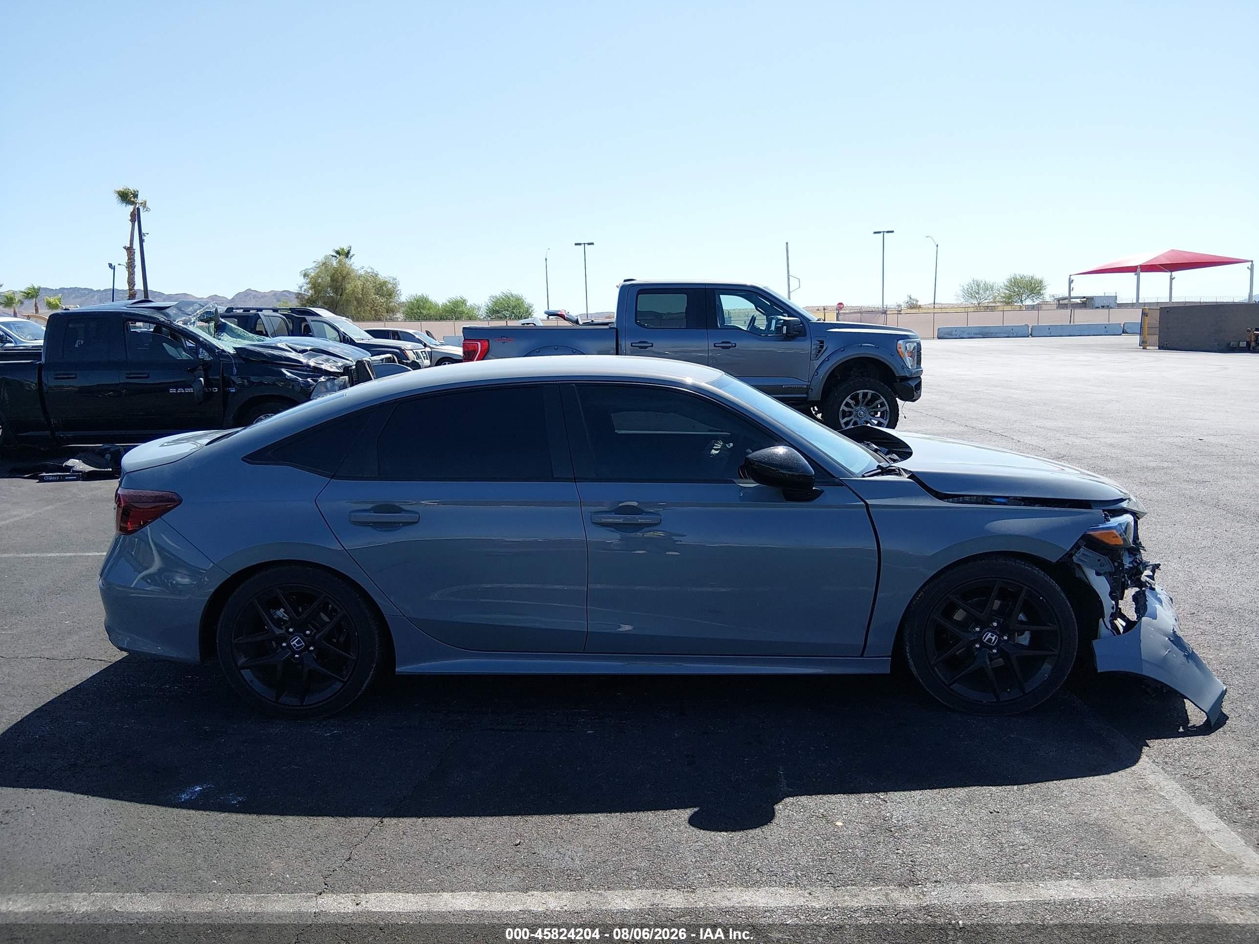2025 Honda Civic Sport Gray vin: 2HGFE2F51SH549586