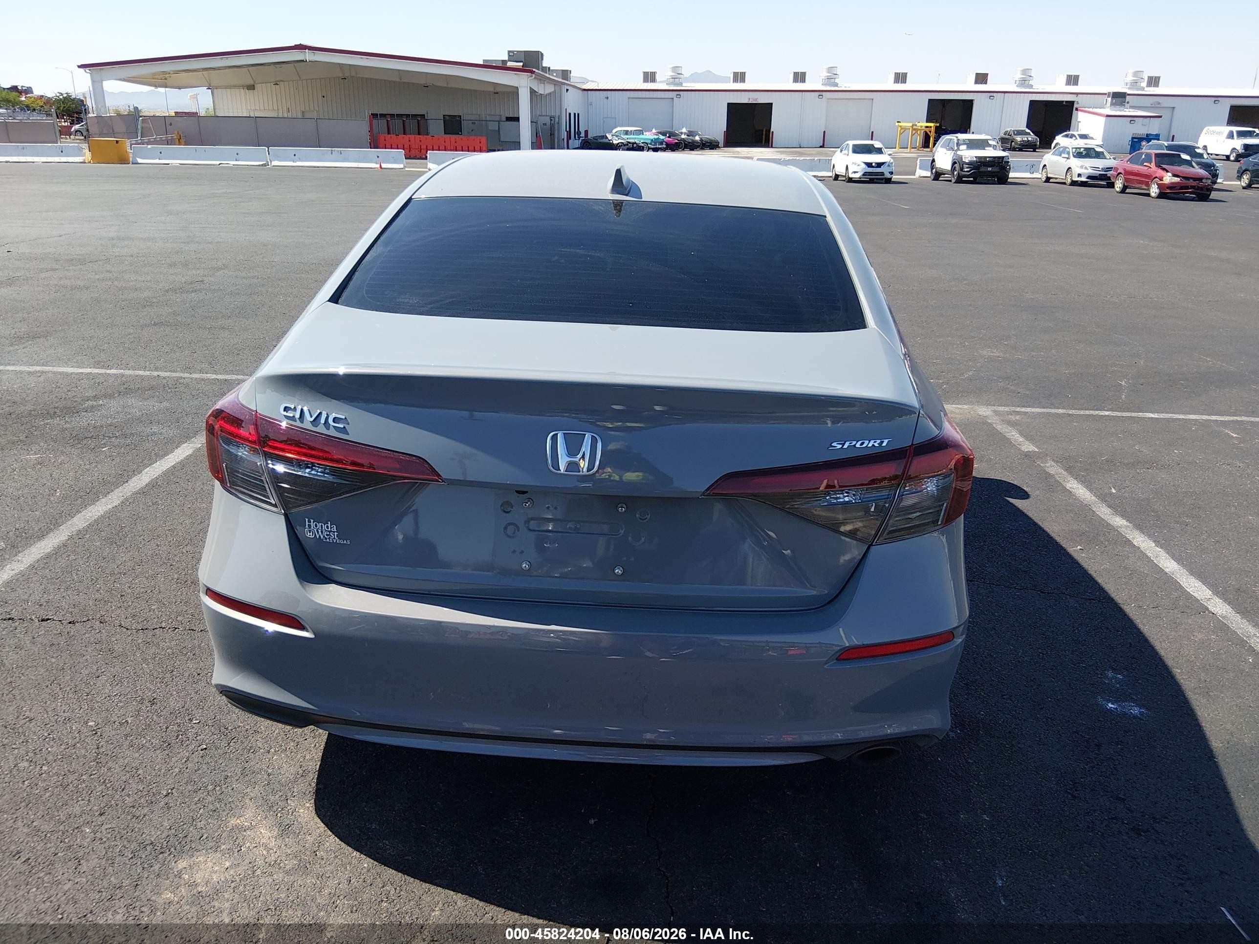 2025 Honda Civic Sport Gray vin: 2HGFE2F51SH549586