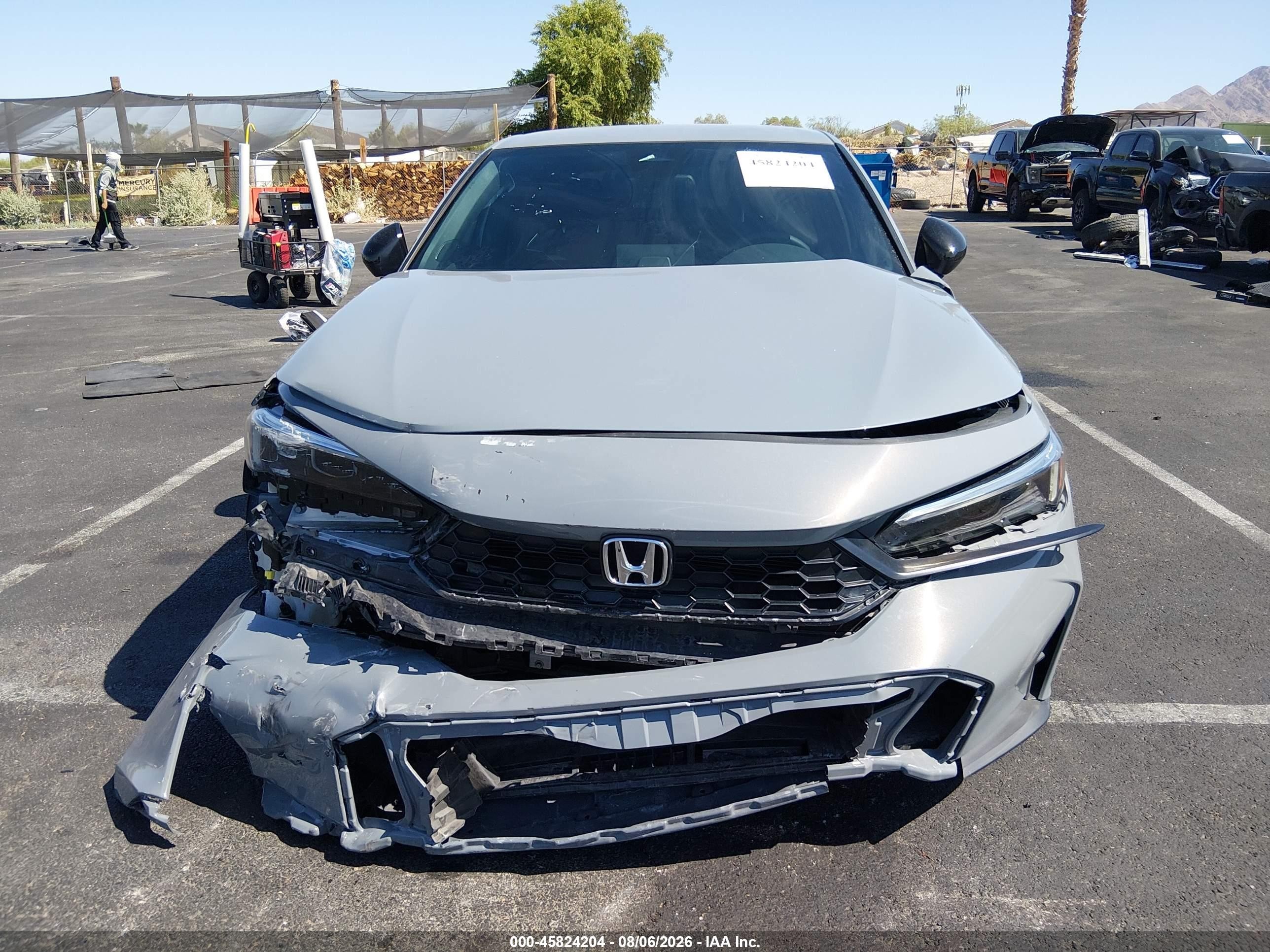 2025 Honda Civic Sport Gray vin: 2HGFE2F51SH549586