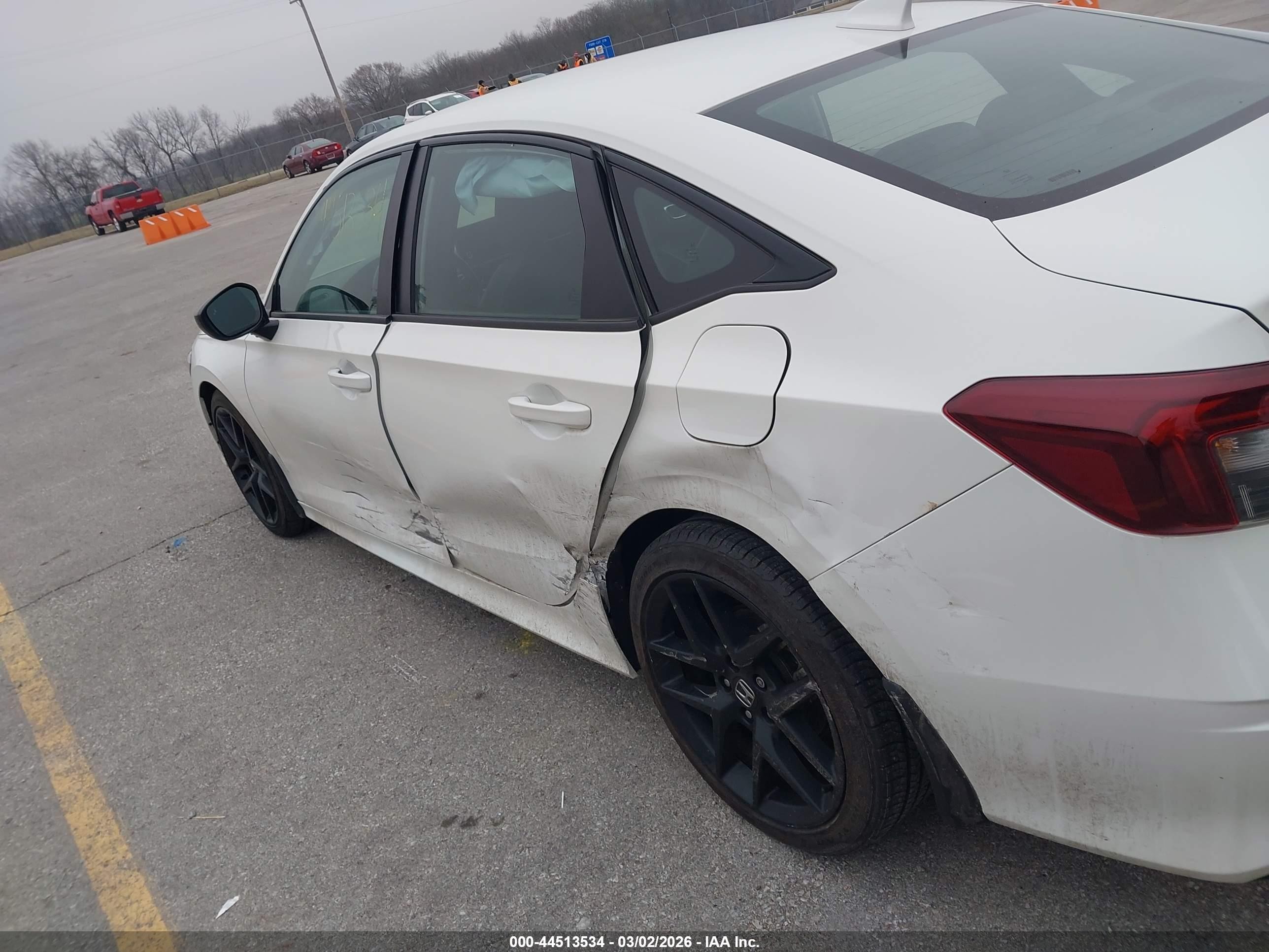 2025 Honda Civic Sport White vin: 2HGFE2F51SH591093