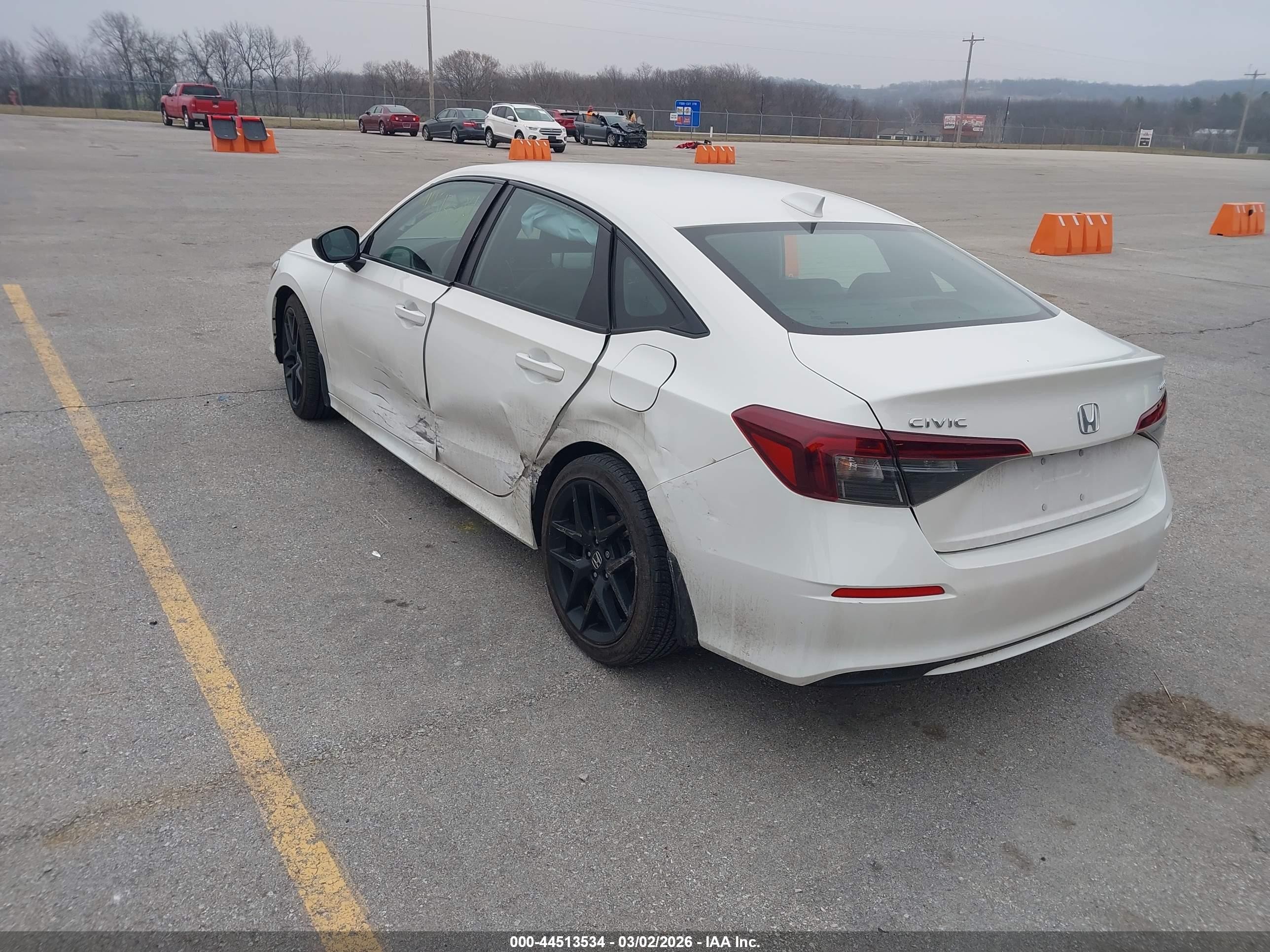 2025 Honda Civic Sport White vin: 2HGFE2F51SH591093