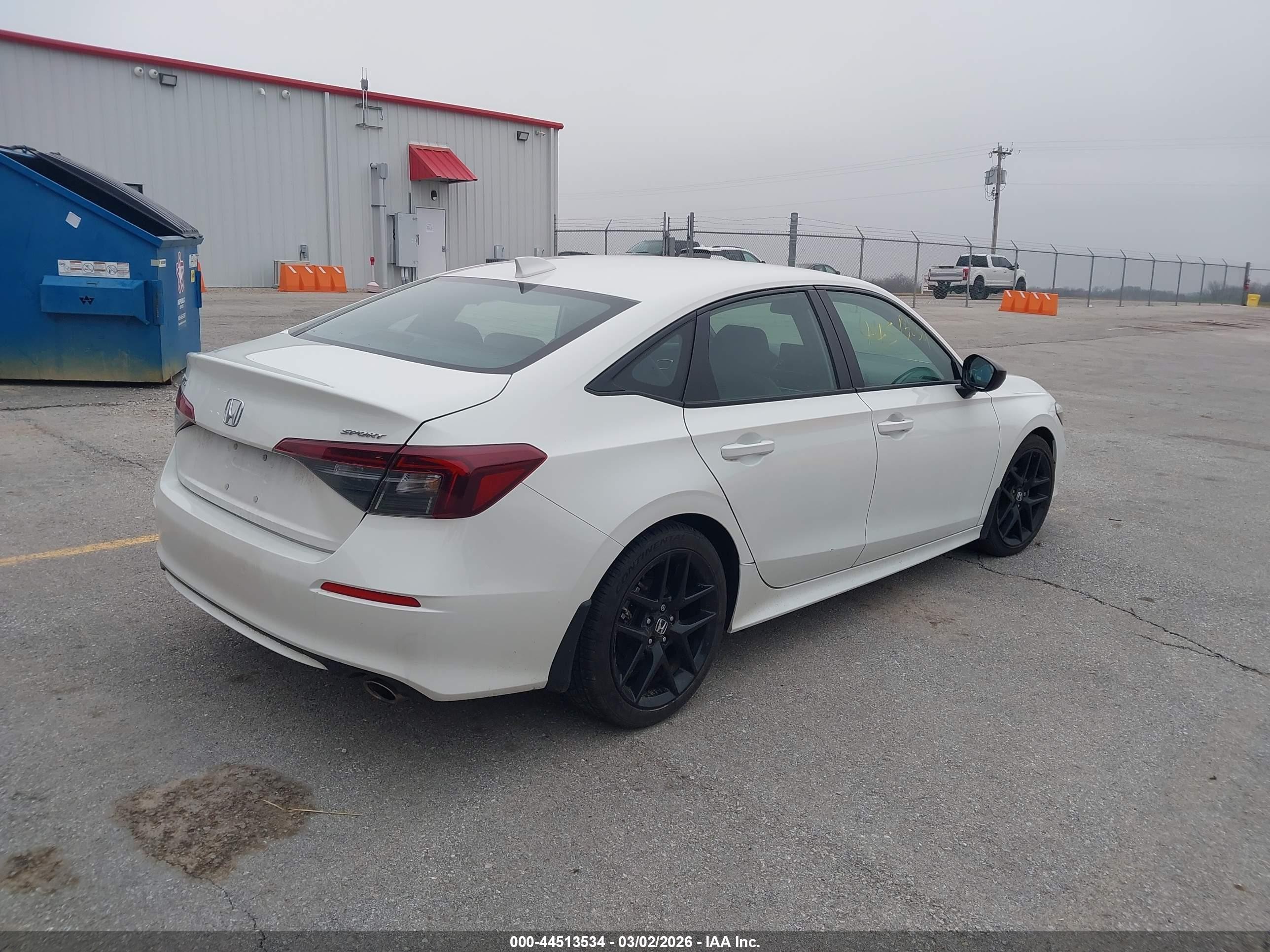 2025 Honda Civic Sport White vin: 2HGFE2F51SH591093