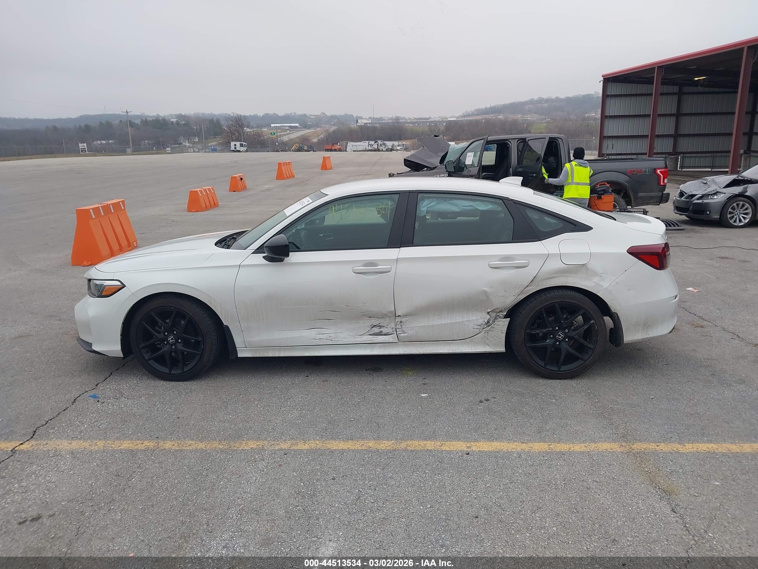 2025 Honda Civic Sport White vin: 2HGFE2F51SH591093