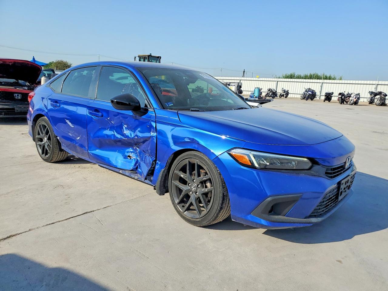 2022 Honda Civic Sport Blue vin: 2HGFE2F52NH556440