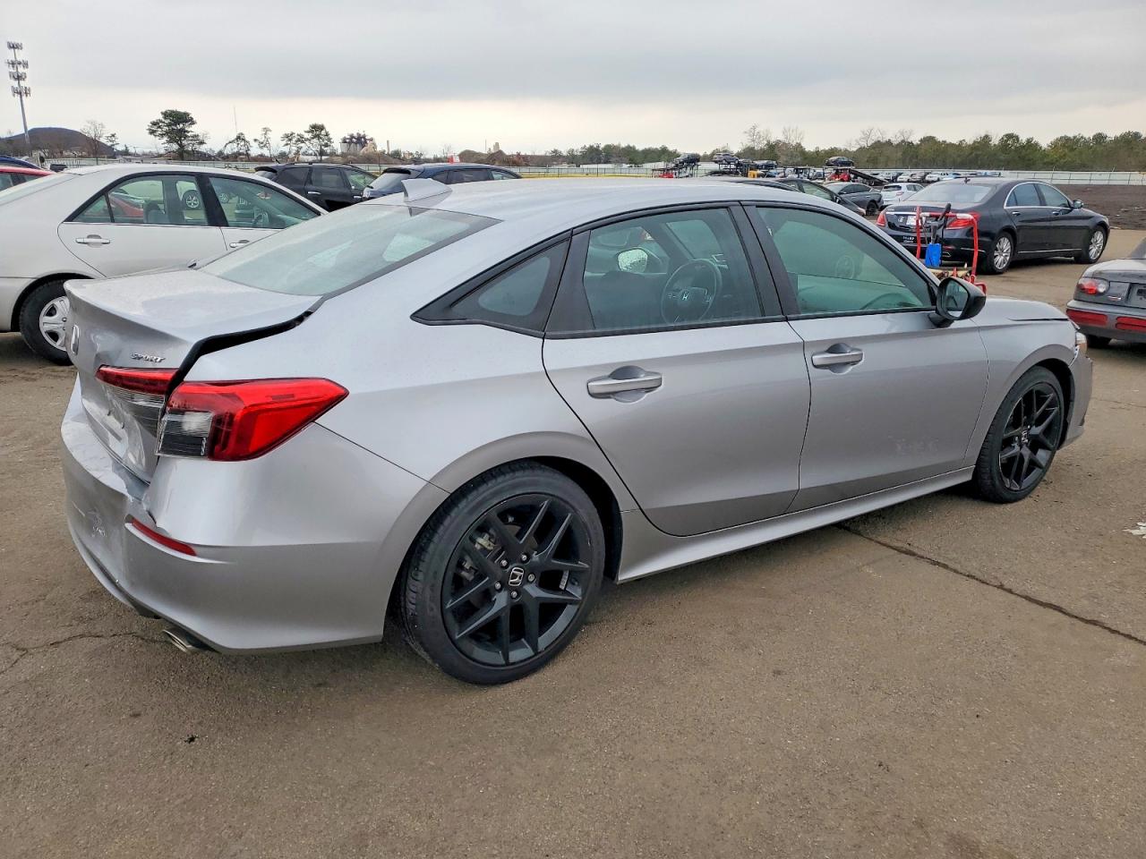 2022 Honda Civic Sport Silver vin: 2HGFE2F52NH607046