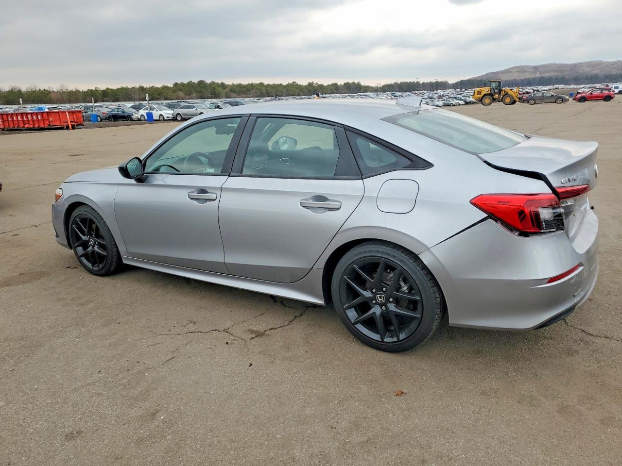 2022 Honda Civic Sport Silver vin: 2HGFE2F52NH607046