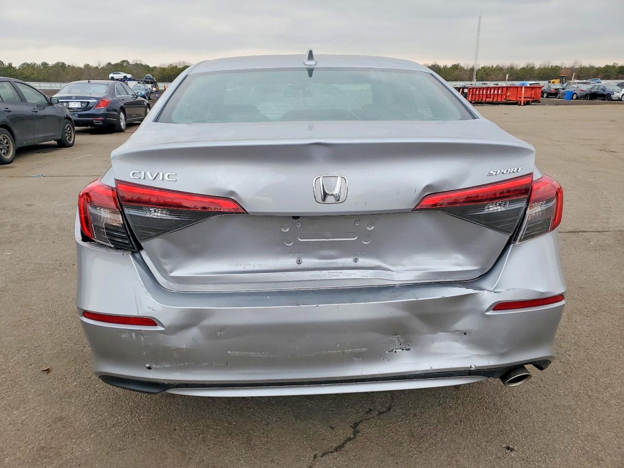 2022 Honda Civic Sport Silver vin: 2HGFE2F52NH607046
