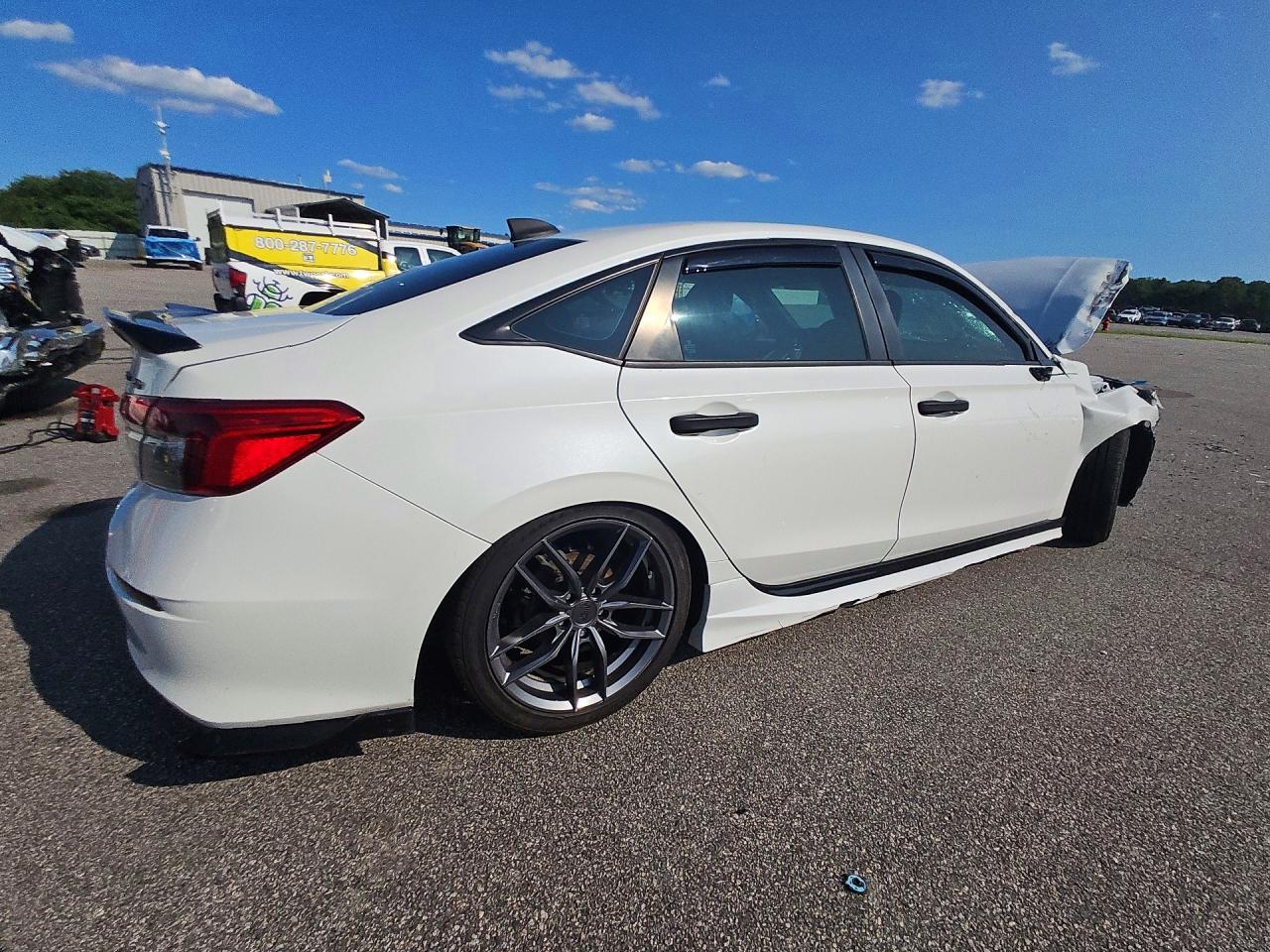 2023 Honda Civic Sport White vin: 2HGFE2F52PH542878