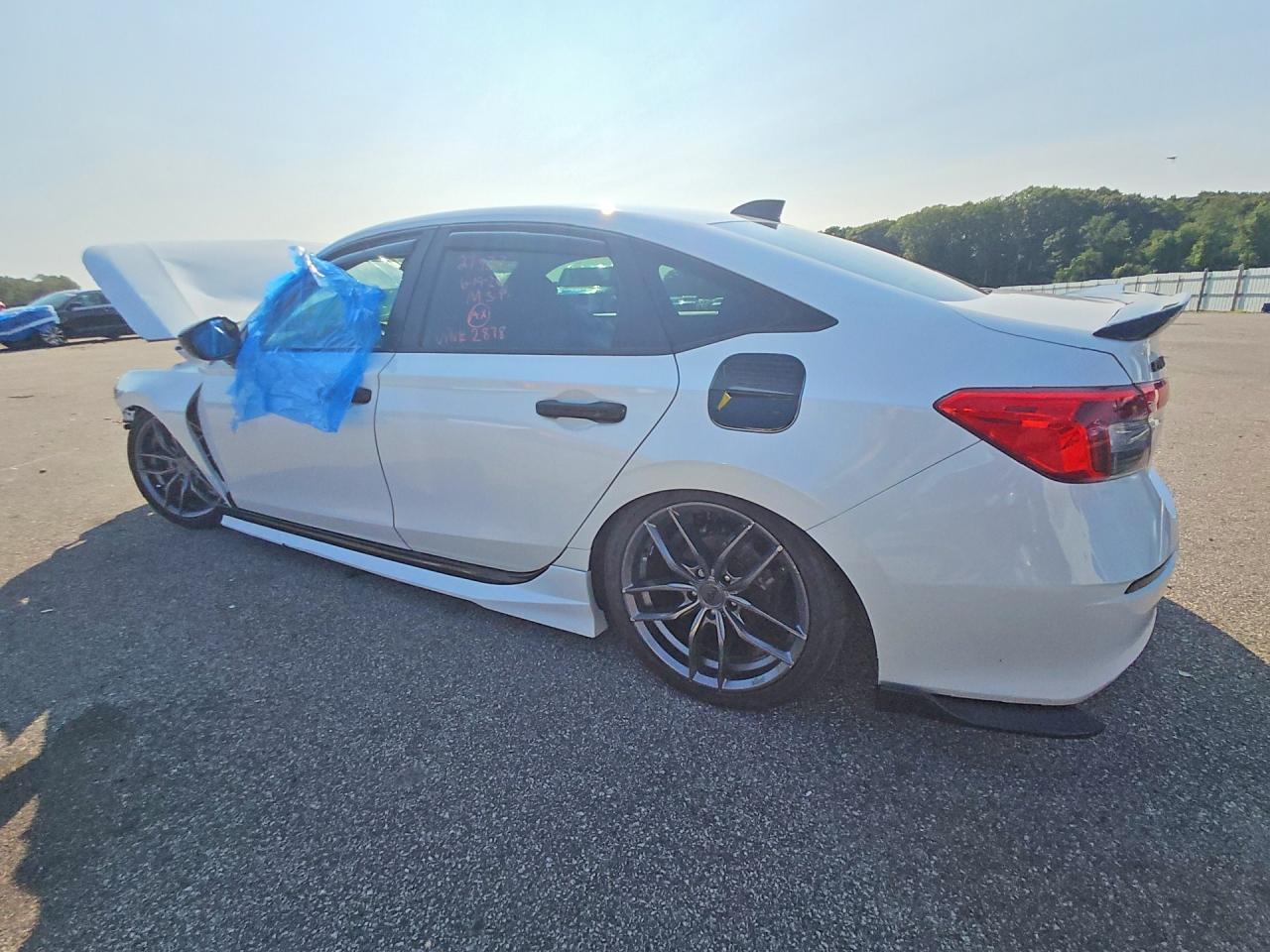 2023 Honda Civic Sport White vin: 2HGFE2F52PH542878