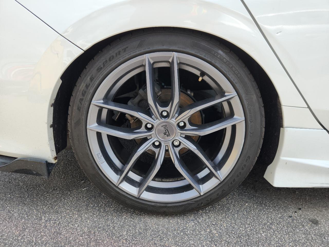 2023 Honda Civic Sport White vin: 2HGFE2F52PH542878 Damage: Right Rear Door, Dent(S) W/ Paint Dmg, 1/2 To 1 Inch