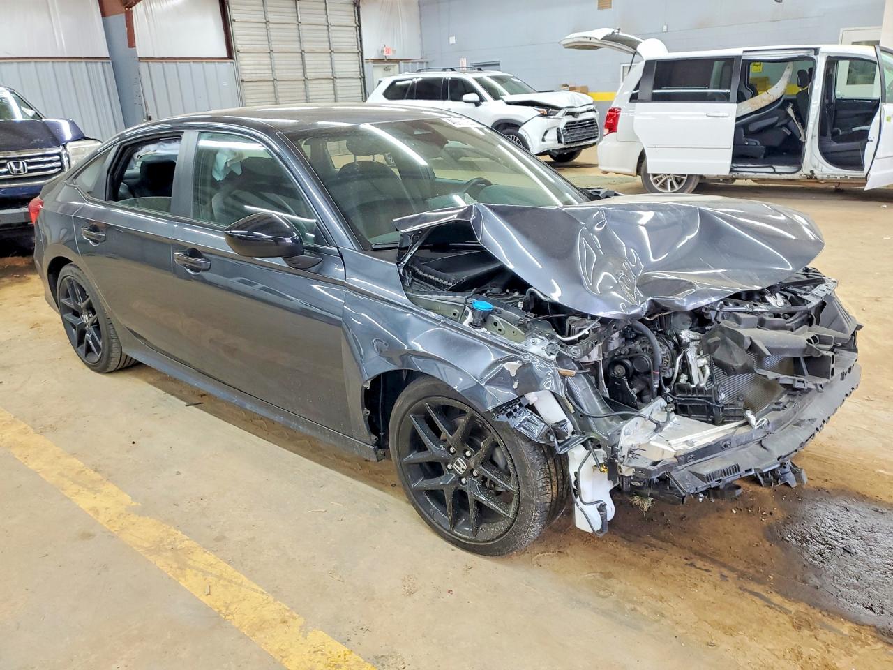 2023 Honda Civic Sport Gray vin: 2HGFE2F52PH559051