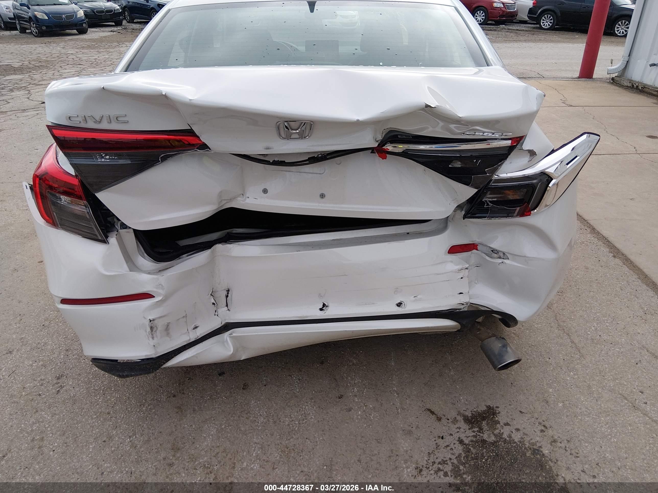 2024 Honda Civic Sport White vin: 2HGFE2F52RH576323