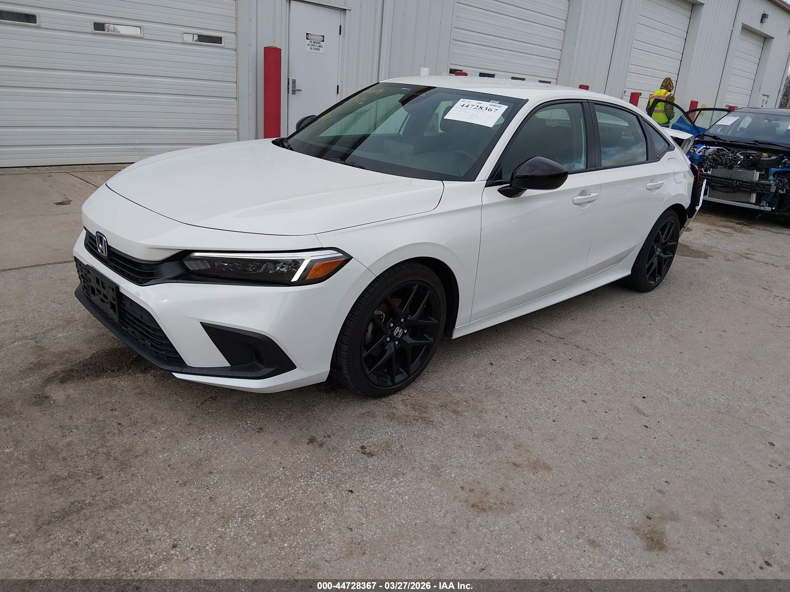 2024 Honda Civic Sport White vin: 2HGFE2F52RH576323