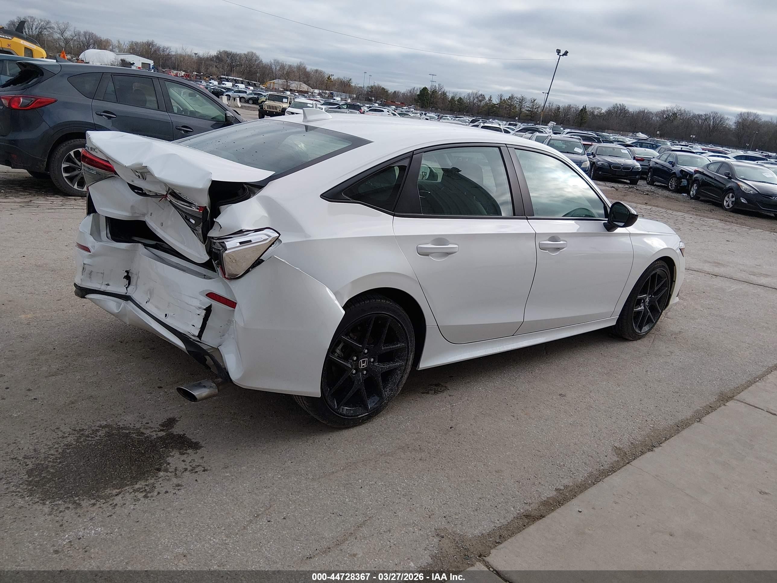 2024 Honda Civic Sport White vin: 2HGFE2F52RH576323