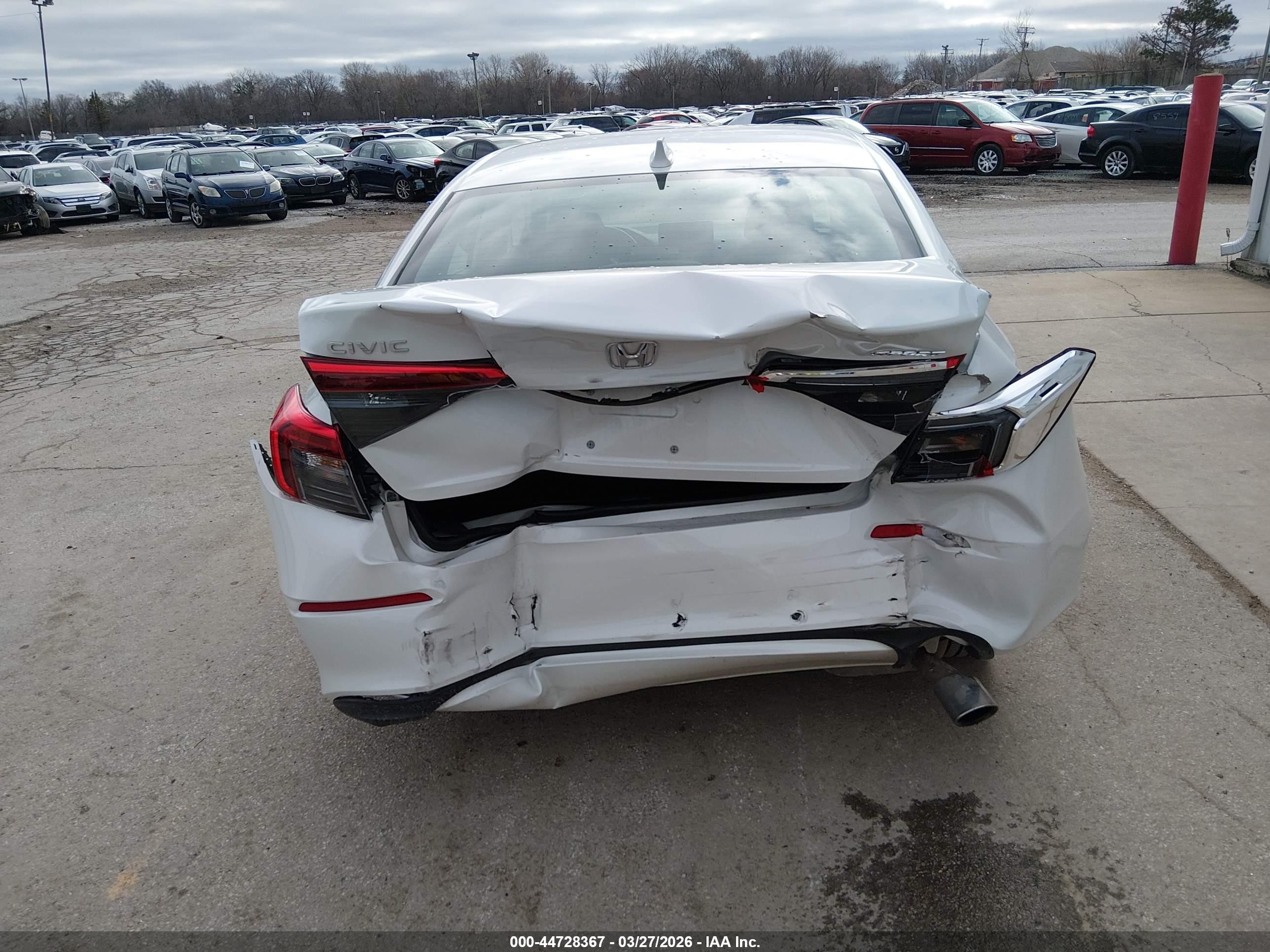 2024 Honda Civic Sport White vin: 2HGFE2F52RH576323