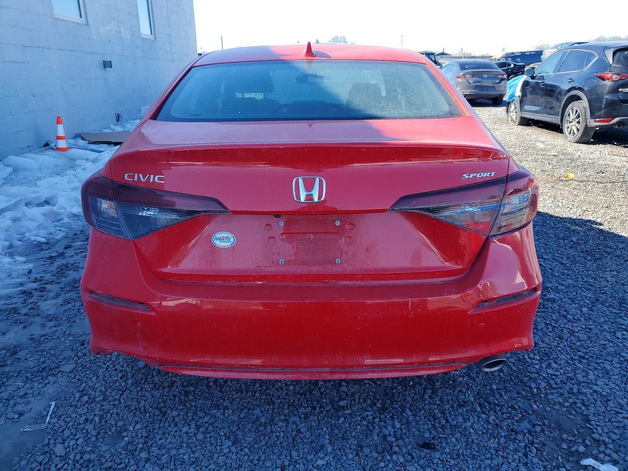 2025 Honda Civic Sport Red vin: 2HGFE2F52SH548379
