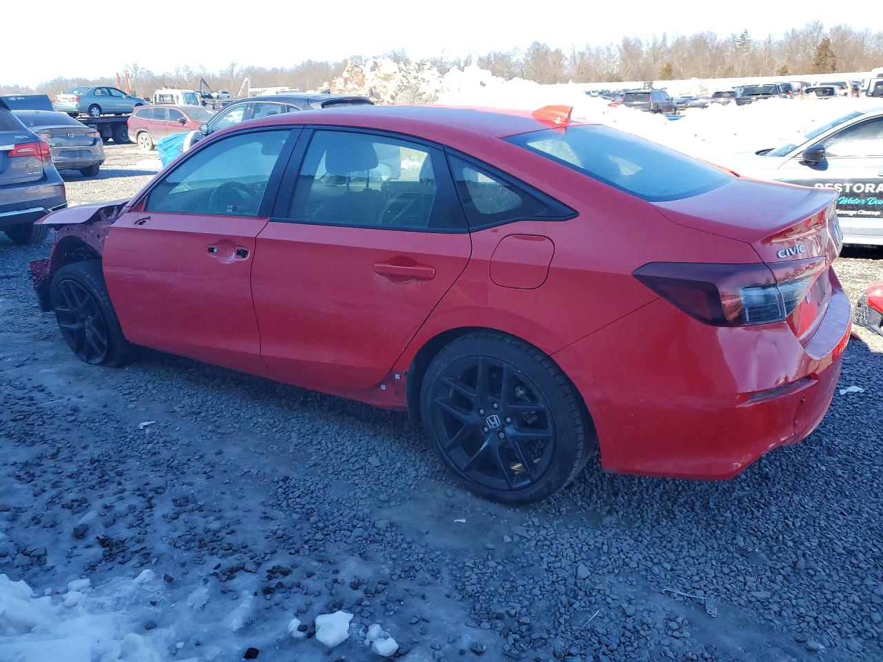2025 Honda Civic Sport Red vin: 2HGFE2F52SH548379