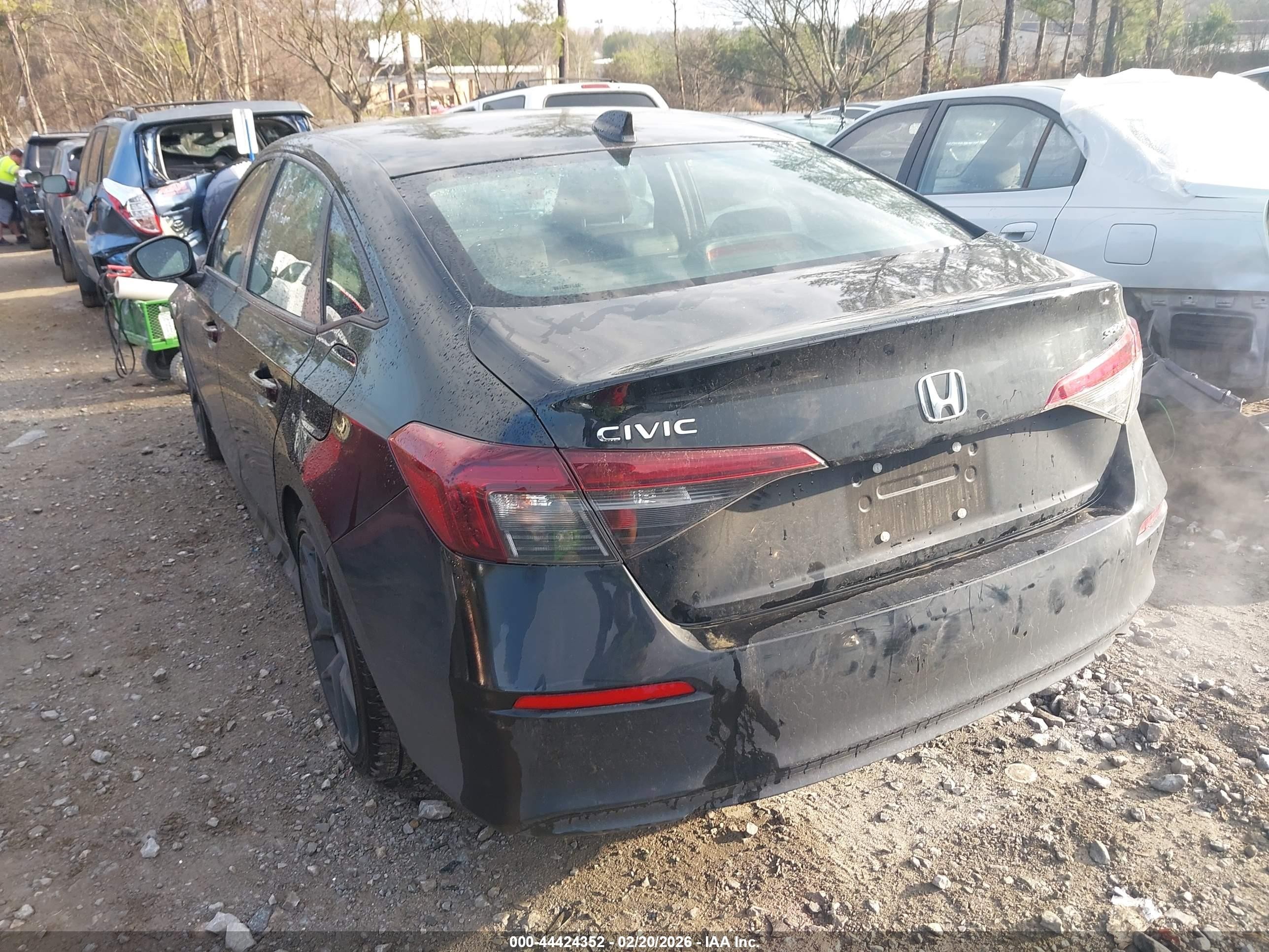 2025 Honda Civic Sport Black vin: 2HGFE2F52SH556238