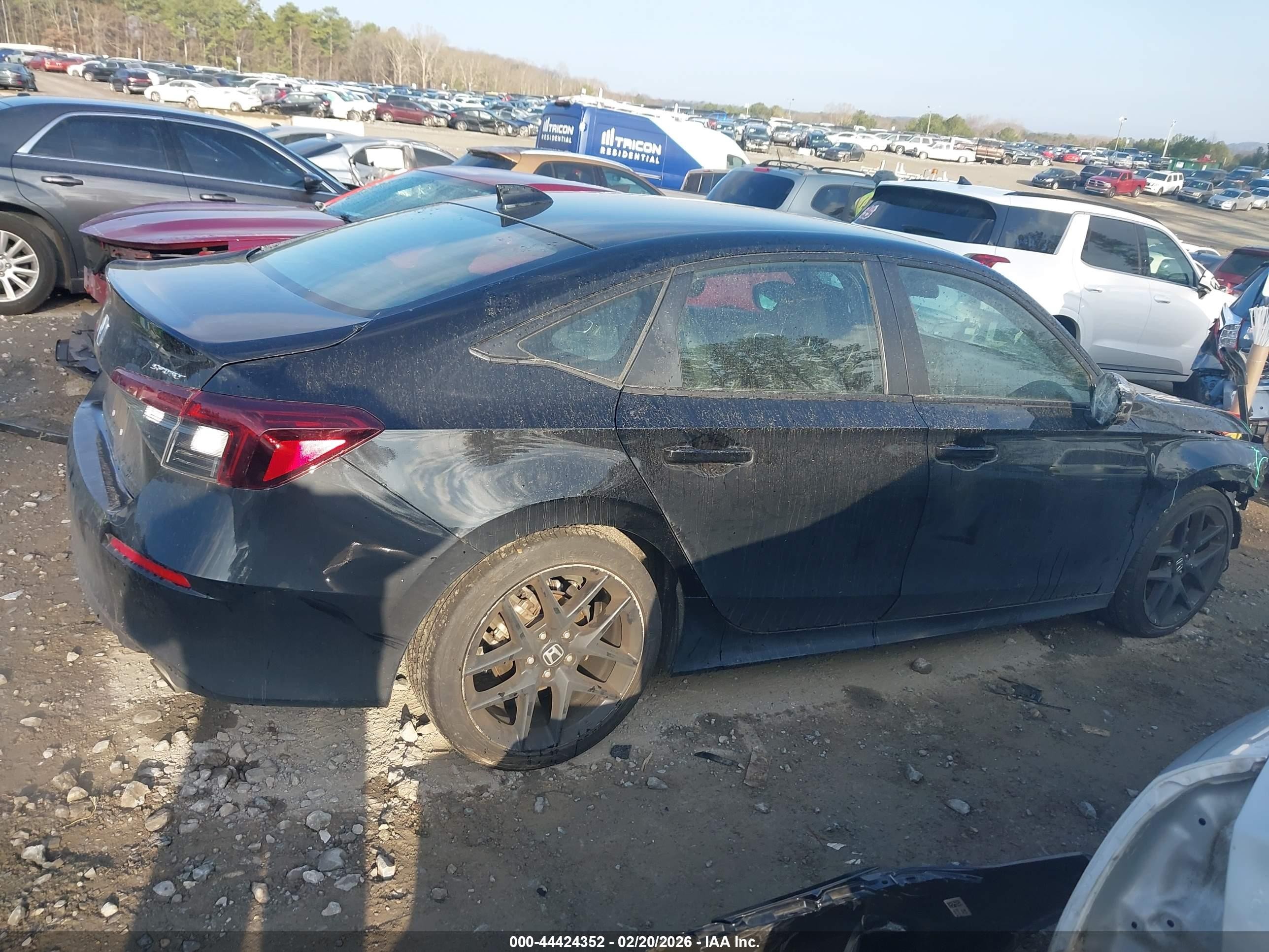 2025 Honda Civic Sport Black vin: 2HGFE2F52SH556238
