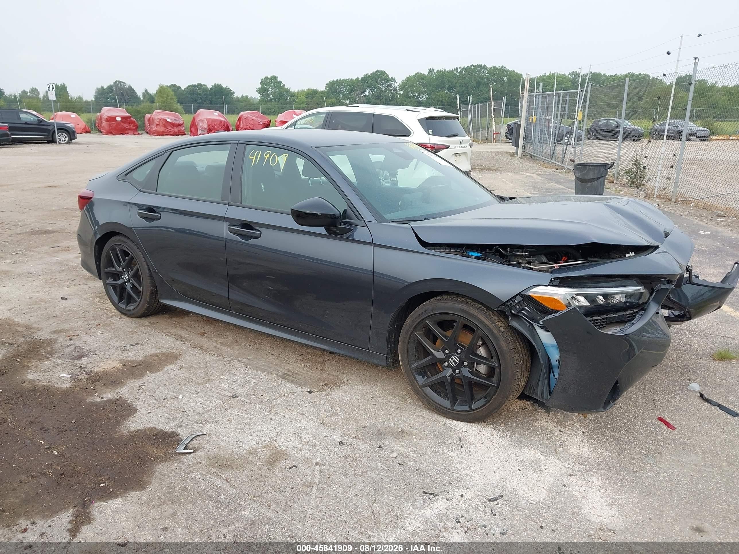 2025 Honda Civic Sport Gray vin: 2HGFE2F52SH572990