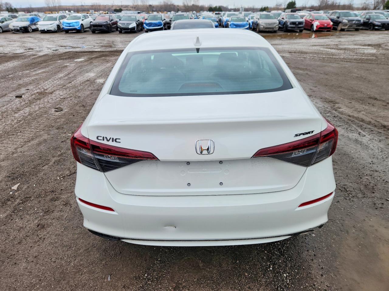2026 Honda Civic Sport White vin: 2HGFE2F52TH107465