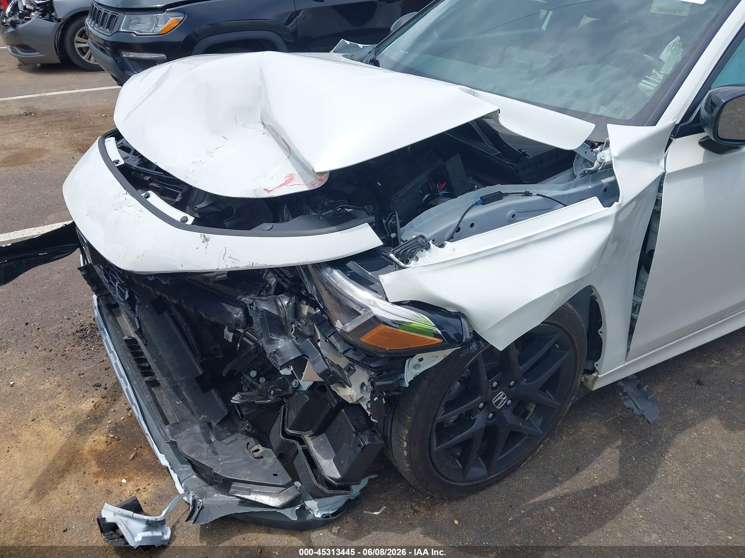 2026 Honda Civic Sport White vin: 2HGFE2F52TH503069
