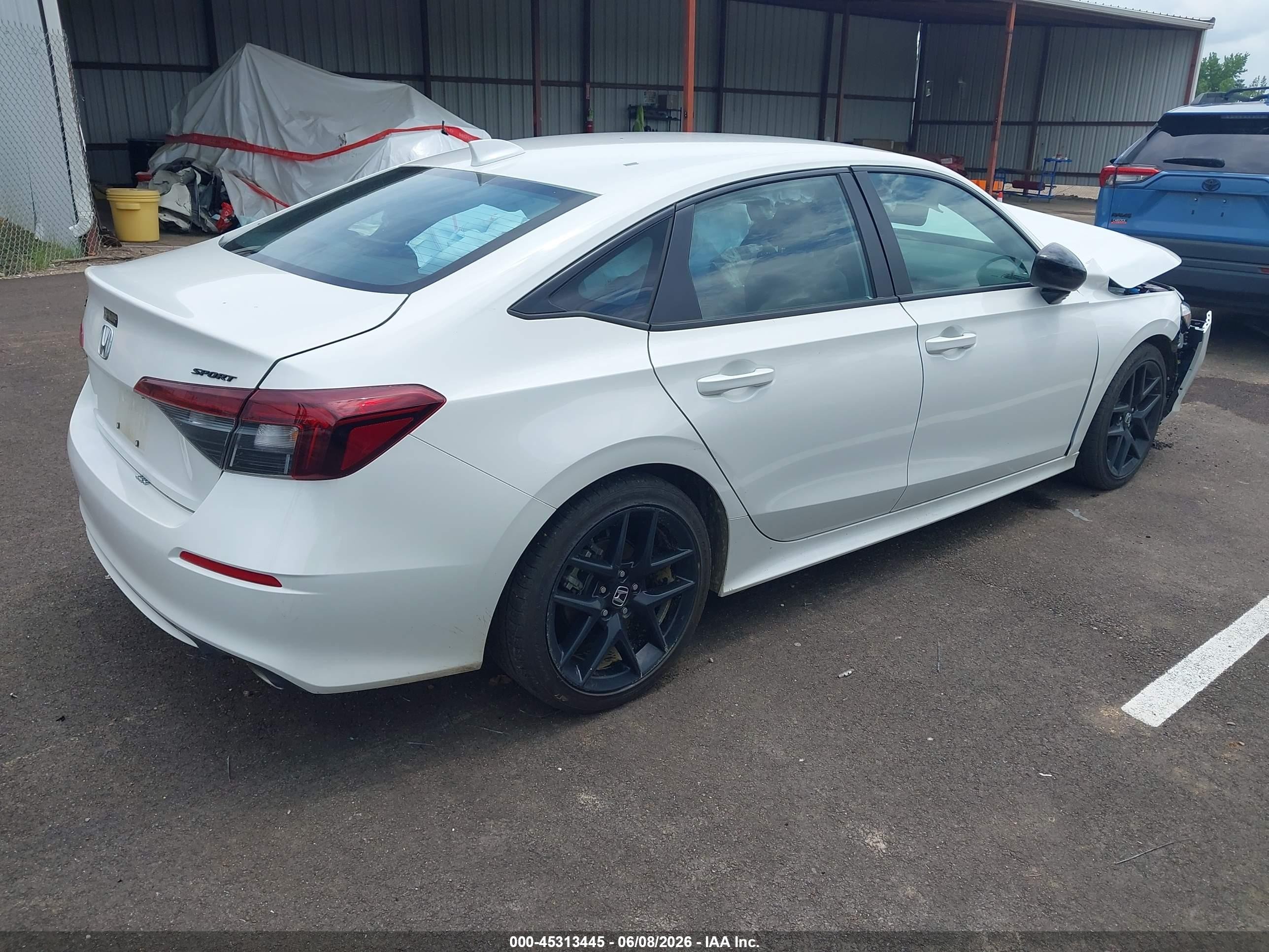 2026 Honda Civic Sport White vin: 2HGFE2F52TH503069