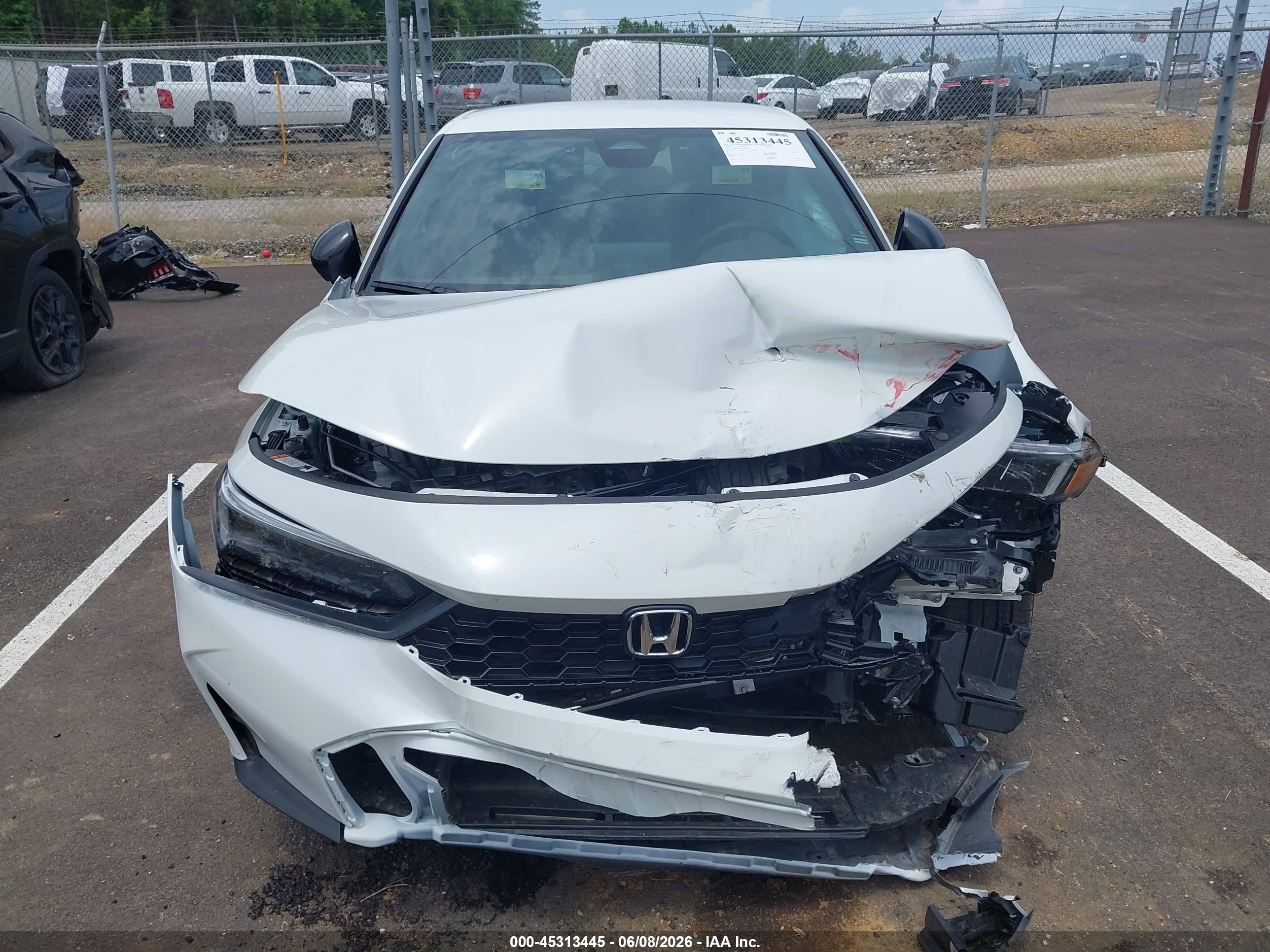 2026 Honda Civic Sport White vin: 2HGFE2F52TH503069